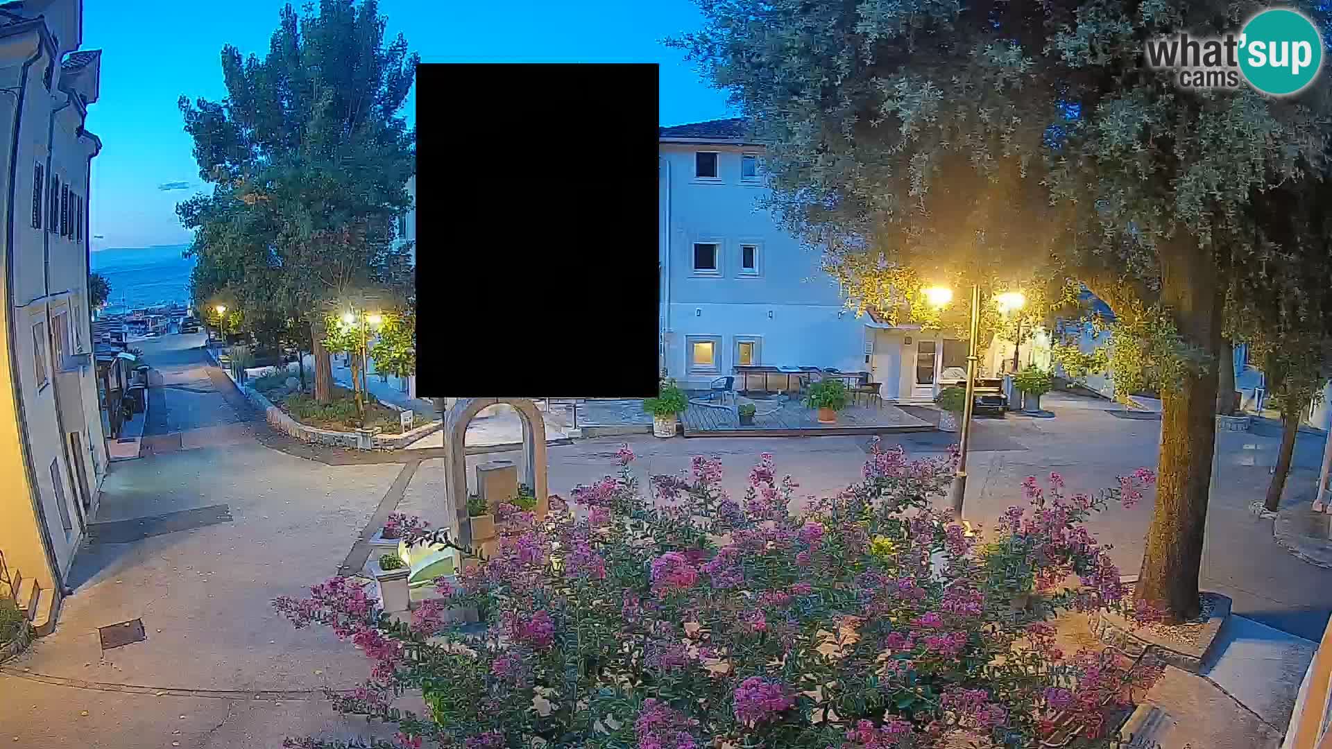 Webcam Centre de Mošćenička Draga – Vue en direct du centre-ville
