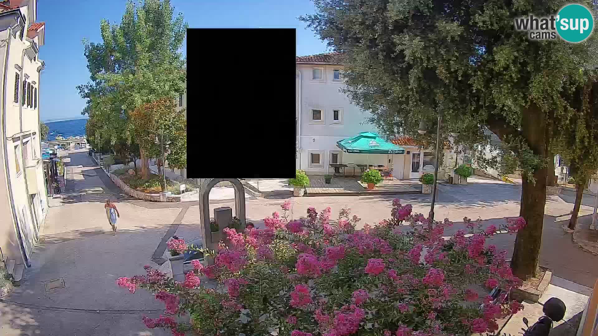 Webcam Mošćenička Draga Zentrum – Liveblick auf das Ortszentrum
