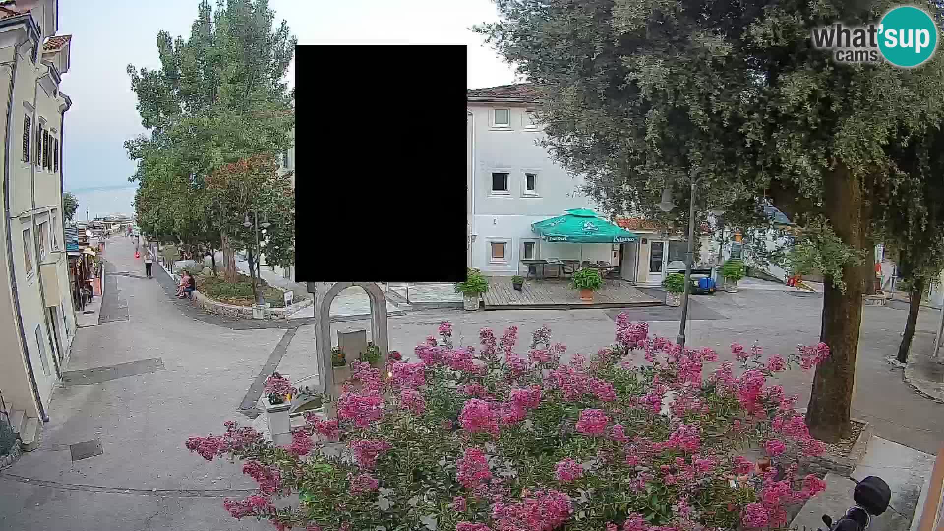 Webcam Centre de Mošćenička Draga – Vue en direct du centre-ville