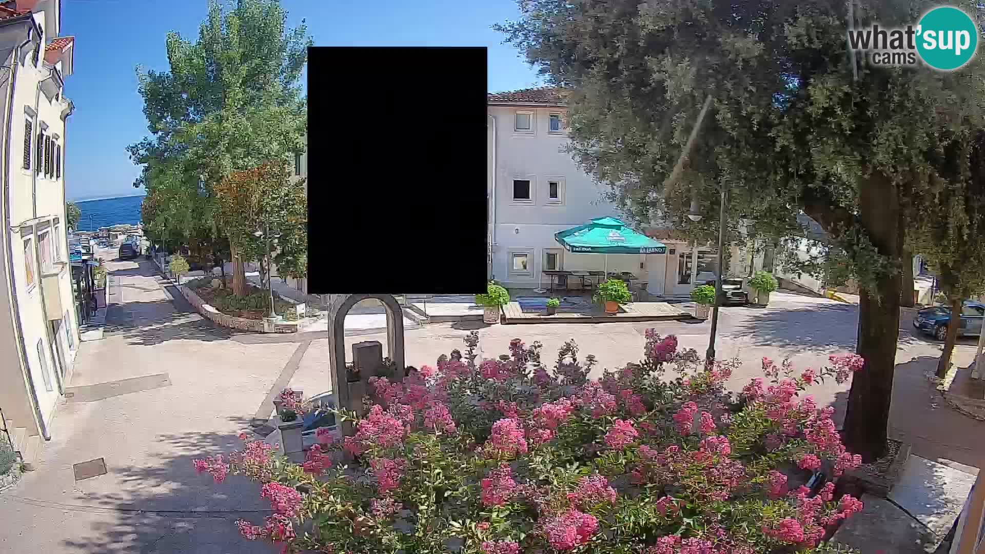 Webcam Centre de Mošćenička Draga – Vue en direct du centre-ville