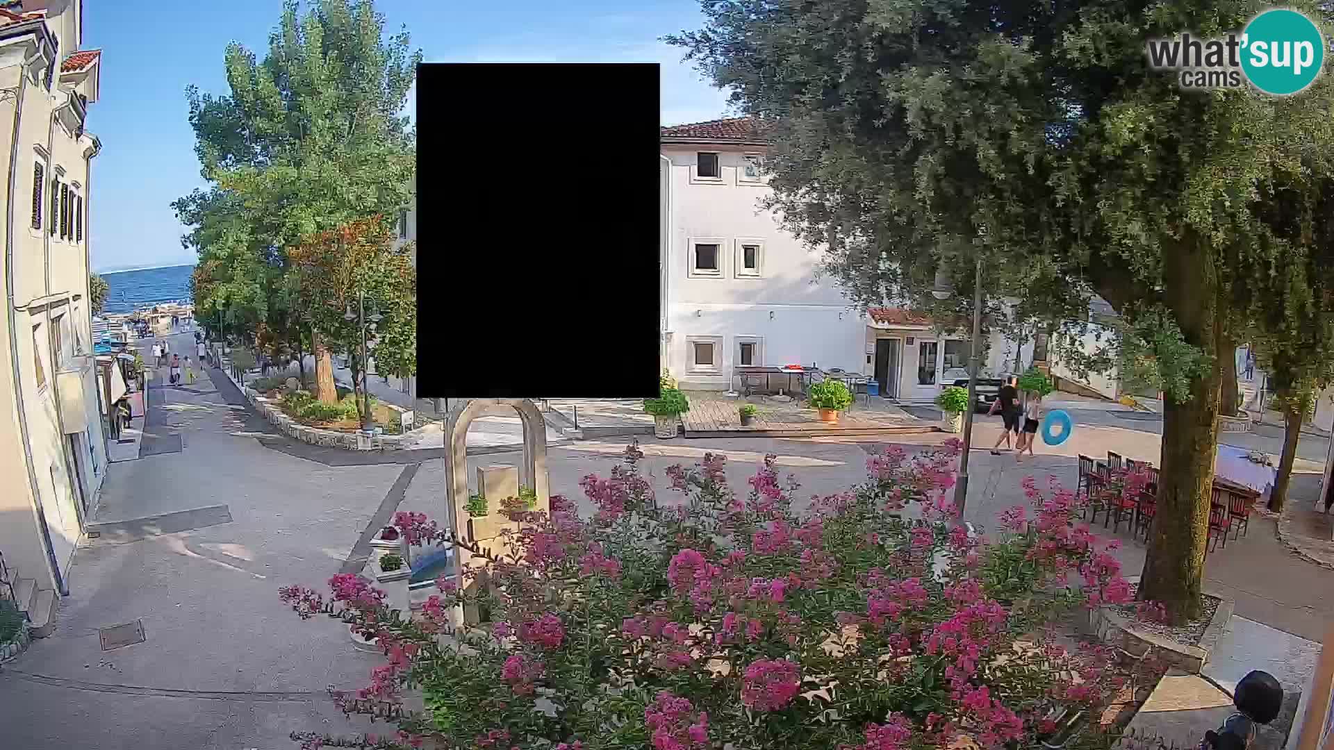 Webcam Mošćenička Draga Center – Live View of the Town Center