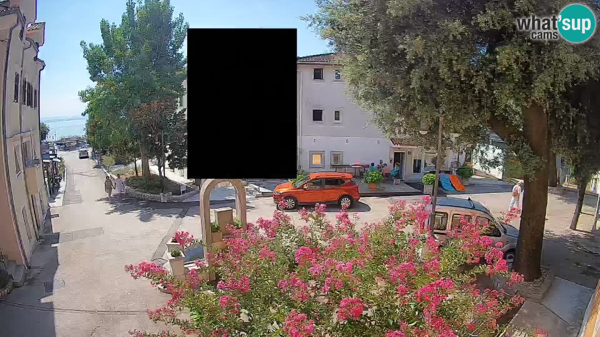 Webcam Centre de Mošćenička Draga – Vue en direct du centre-ville