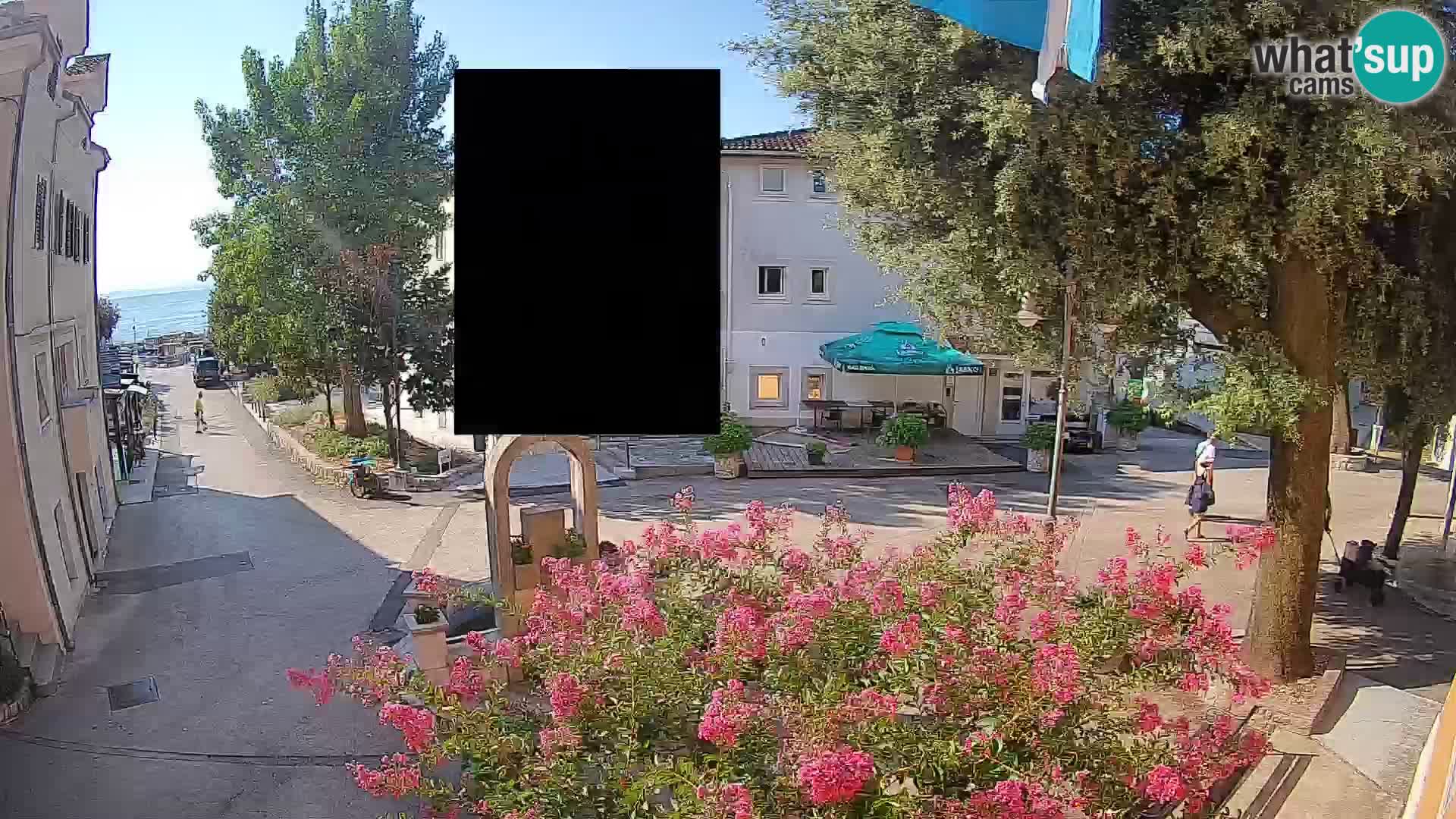 Webcam Mošćenička Draga Zentrum – Liveblick auf das Ortszentrum