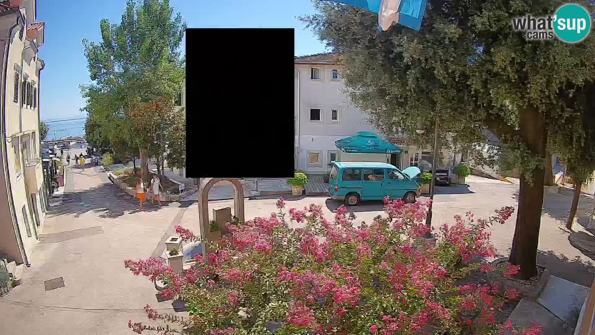 Webcam Mošćenička Draga Zentrum – Liveblick auf das Ortszentrum