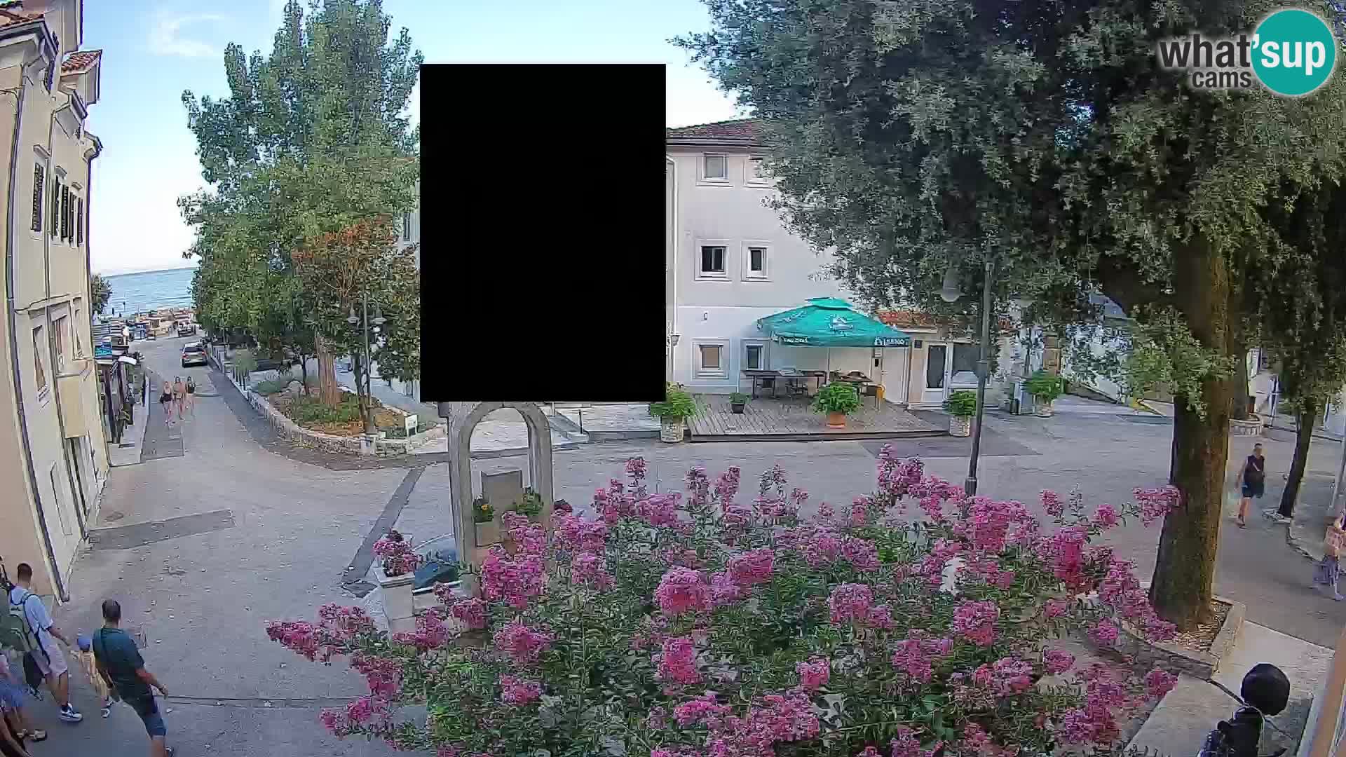 Webcam Centre de Mošćenička Draga – Vue en direct du centre-ville