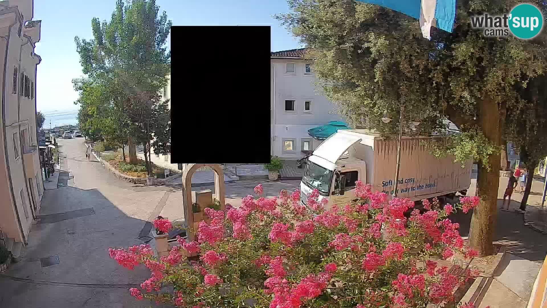 Webcam Centre de Mošćenička Draga – Vue en direct du centre-ville
