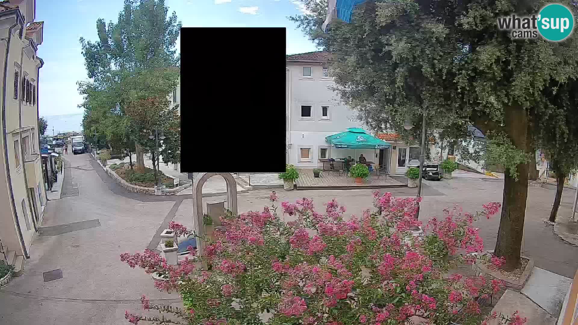 Webcam Centre de Mošćenička Draga – Vue en direct du centre-ville