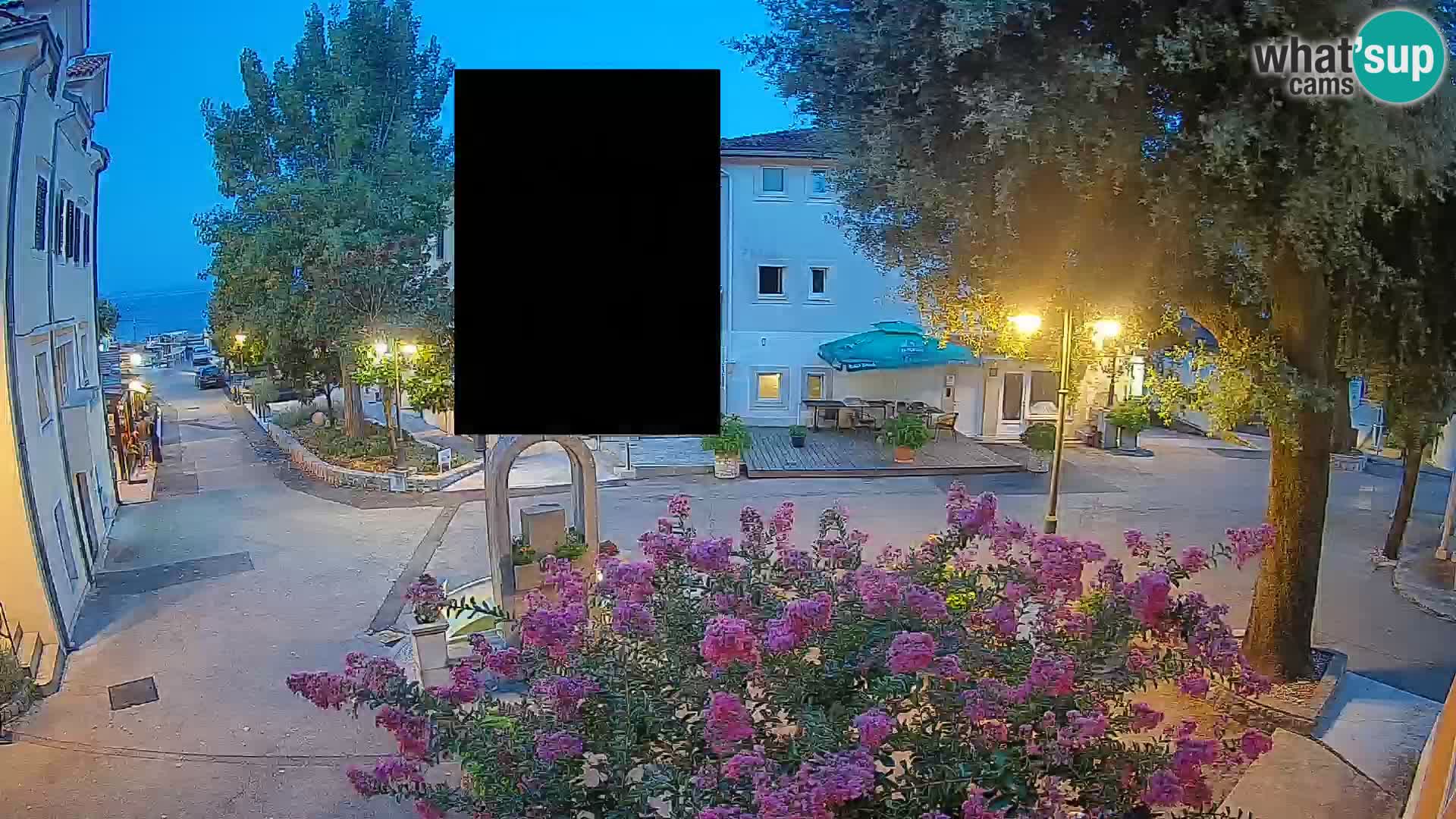 Webcam Mošćenička Draga Center – Live View of the Town Center