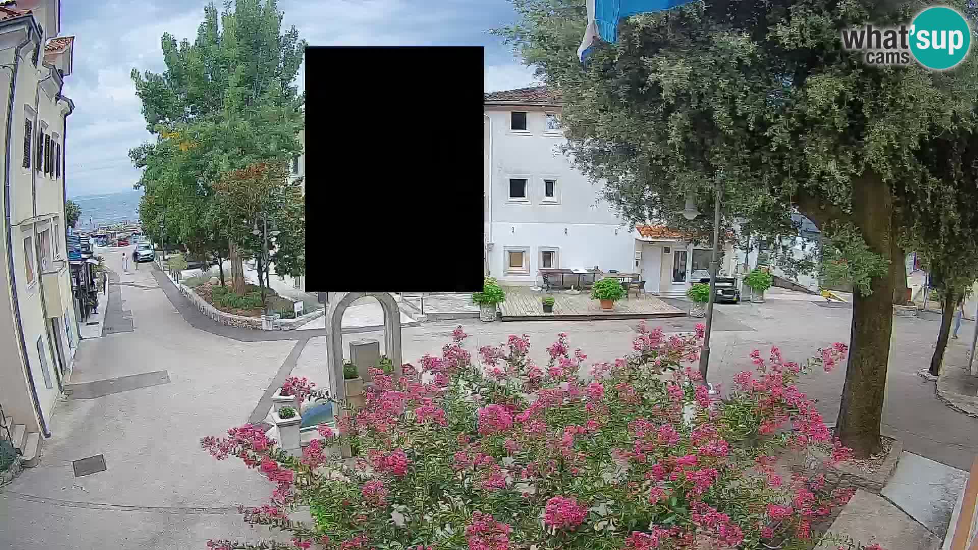 Webcam Centro Draga di Moschiena – Vista live sul centro