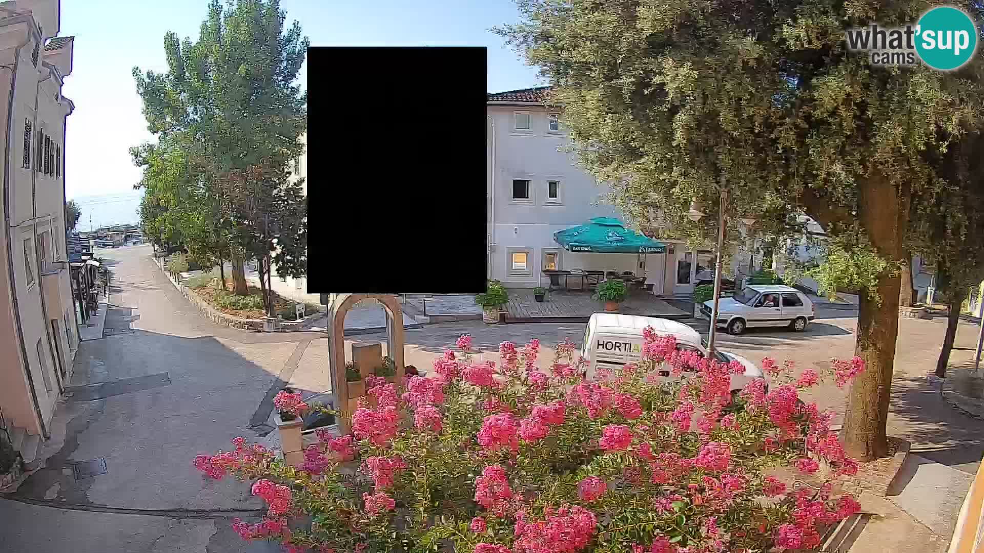 Webcam Mošćenička Draga Center – Live View of the Town Center