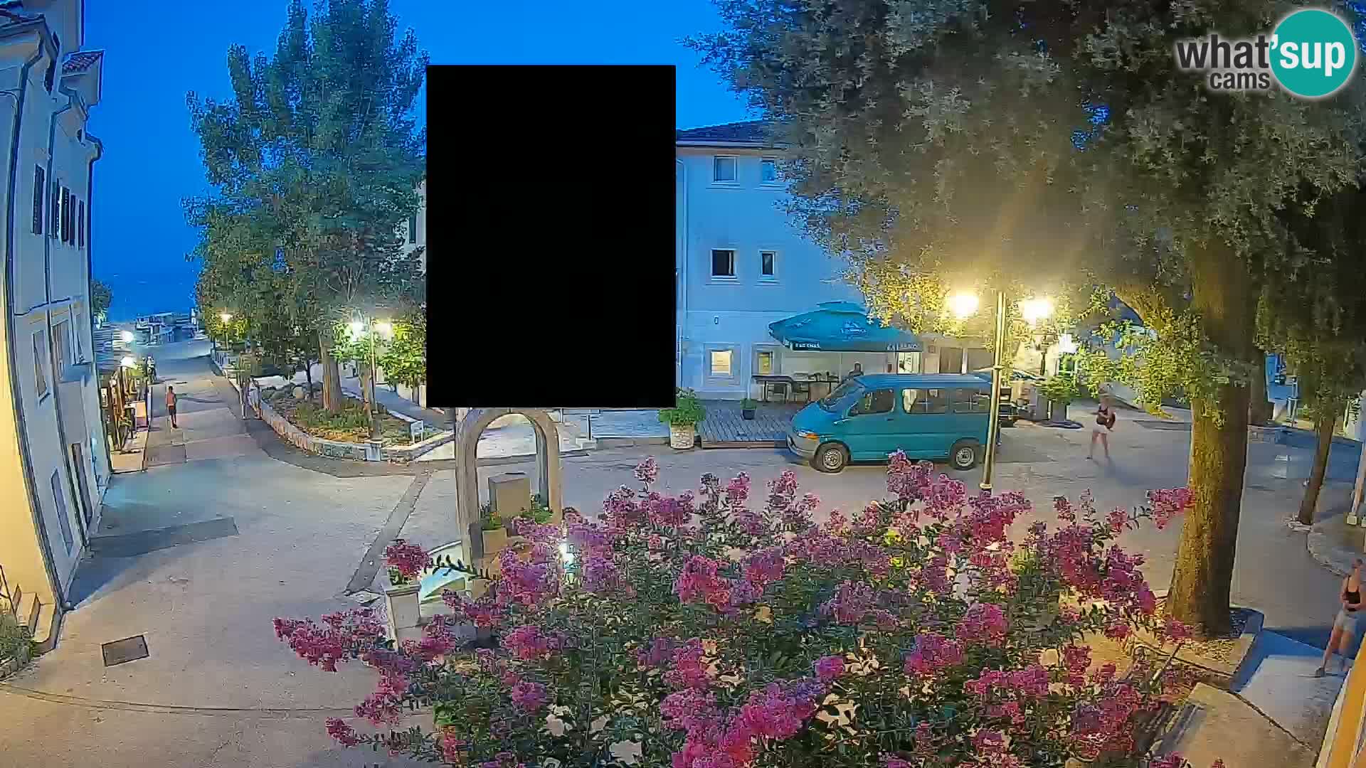 Webcam centre de Mošćenička Draga – Vue en direct du centre-ville