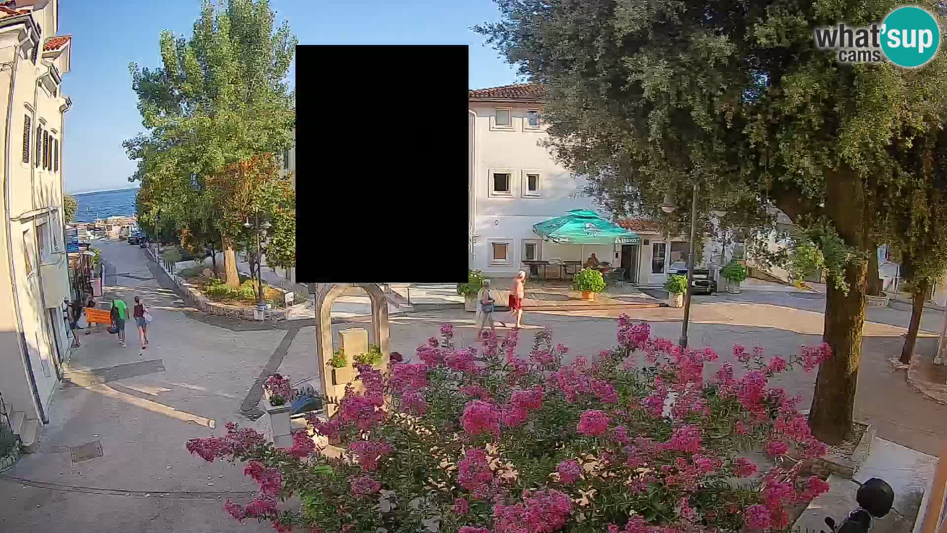 Web kamera centar Mošćeničke Drage – Pogled uživo