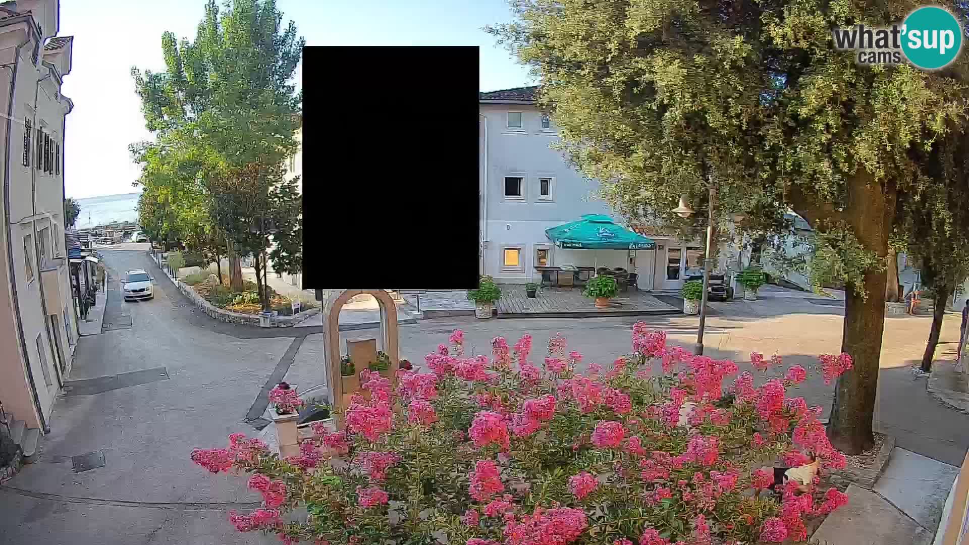 Webcam Centre de Mošćenička Draga – Vue en direct du centre-ville