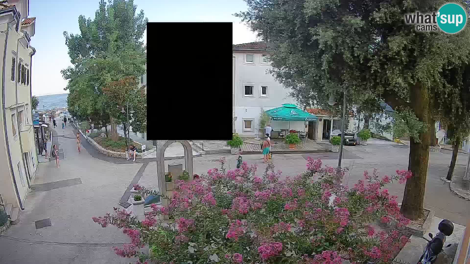 Web kamera centar Mošćeničke Drage – Pogled uživo