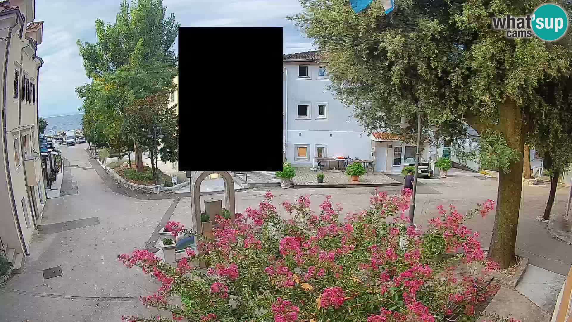 Webcam centre de Mošćenička Draga – Vue en direct du centre-ville