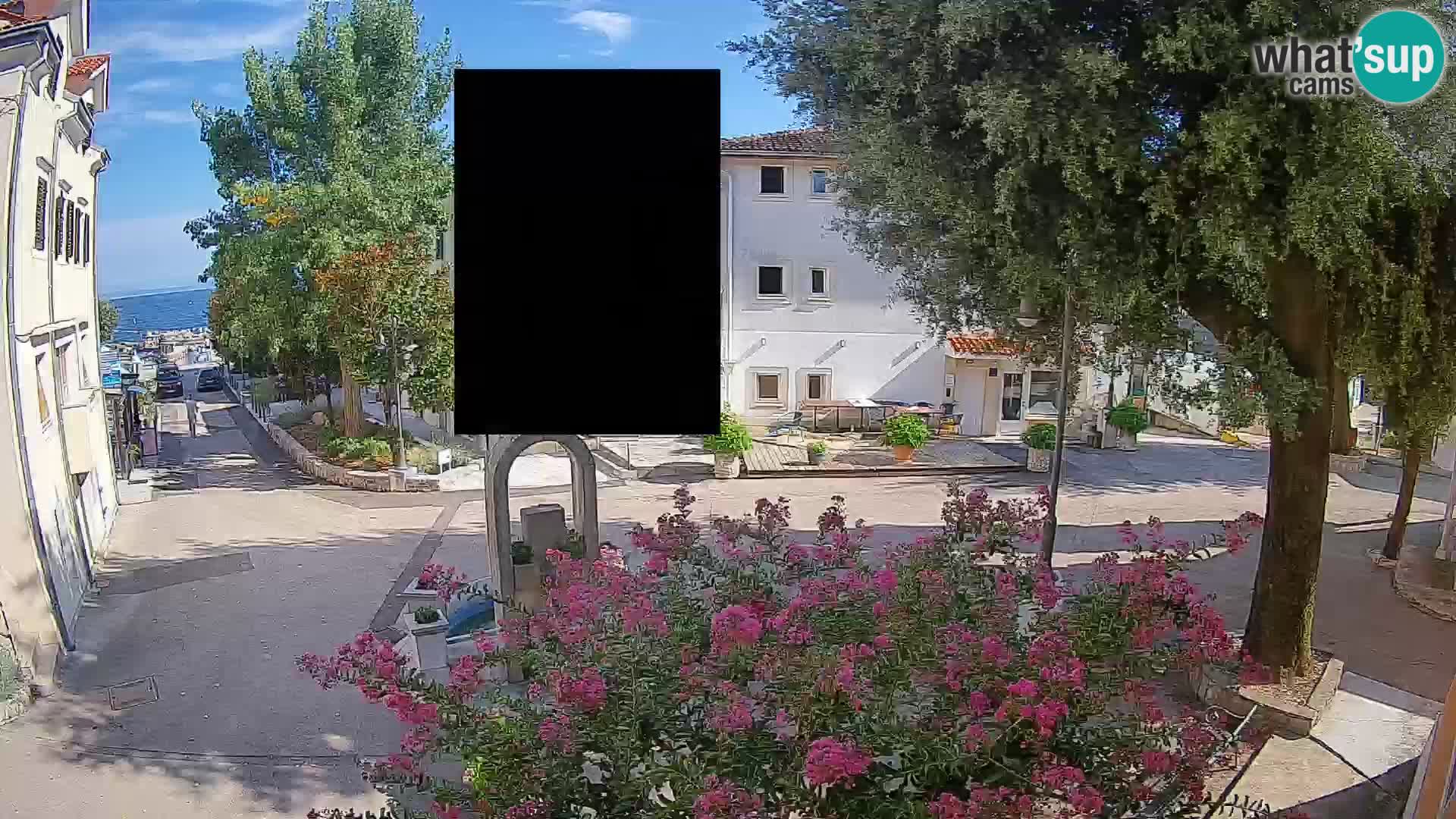 Webcam Mošćenička Draga Zentrum – Liveblick auf das Ortszentrum