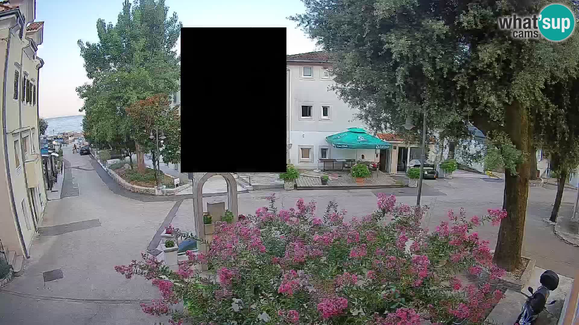 Webcam Mošćenička Draga Center – Live View of the Town Center
