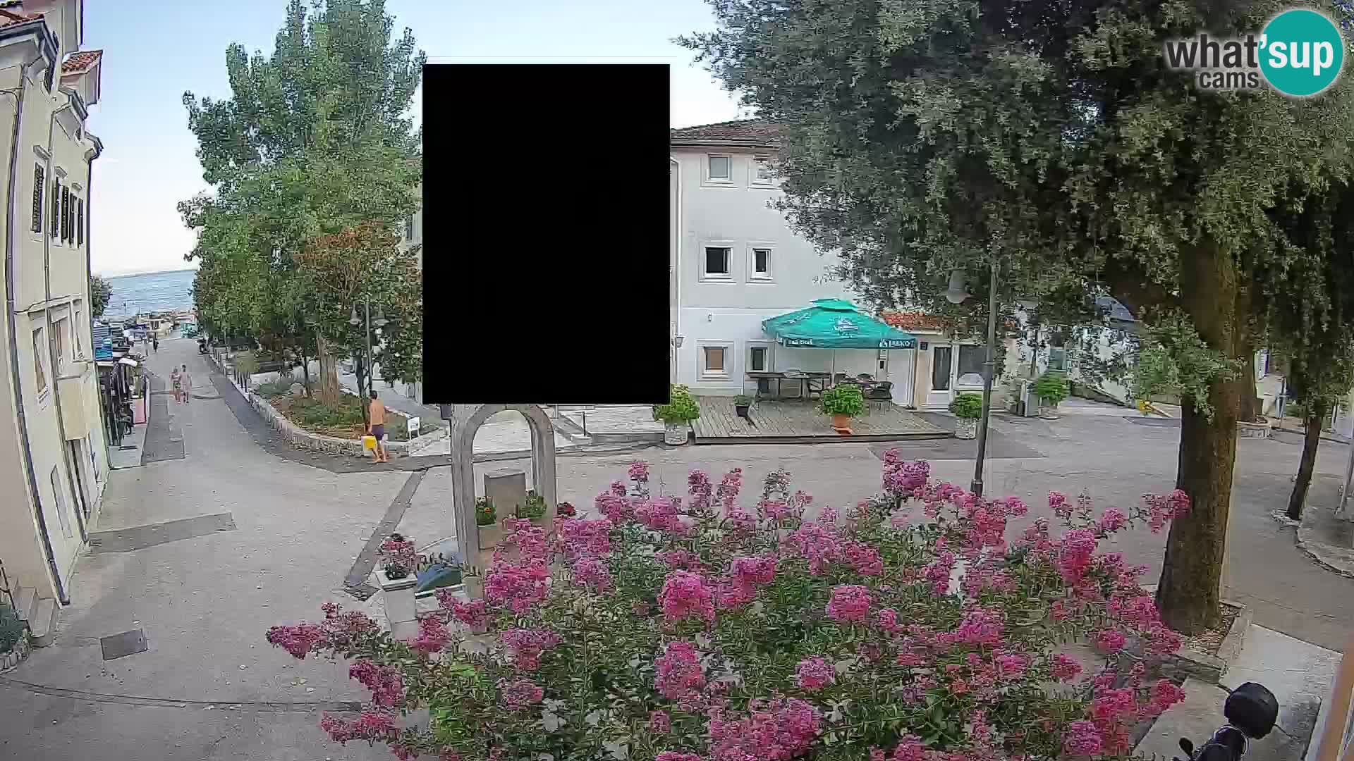 Webcam Mošćenička Draga Zentrum – Liveblick auf das Ortszentrum