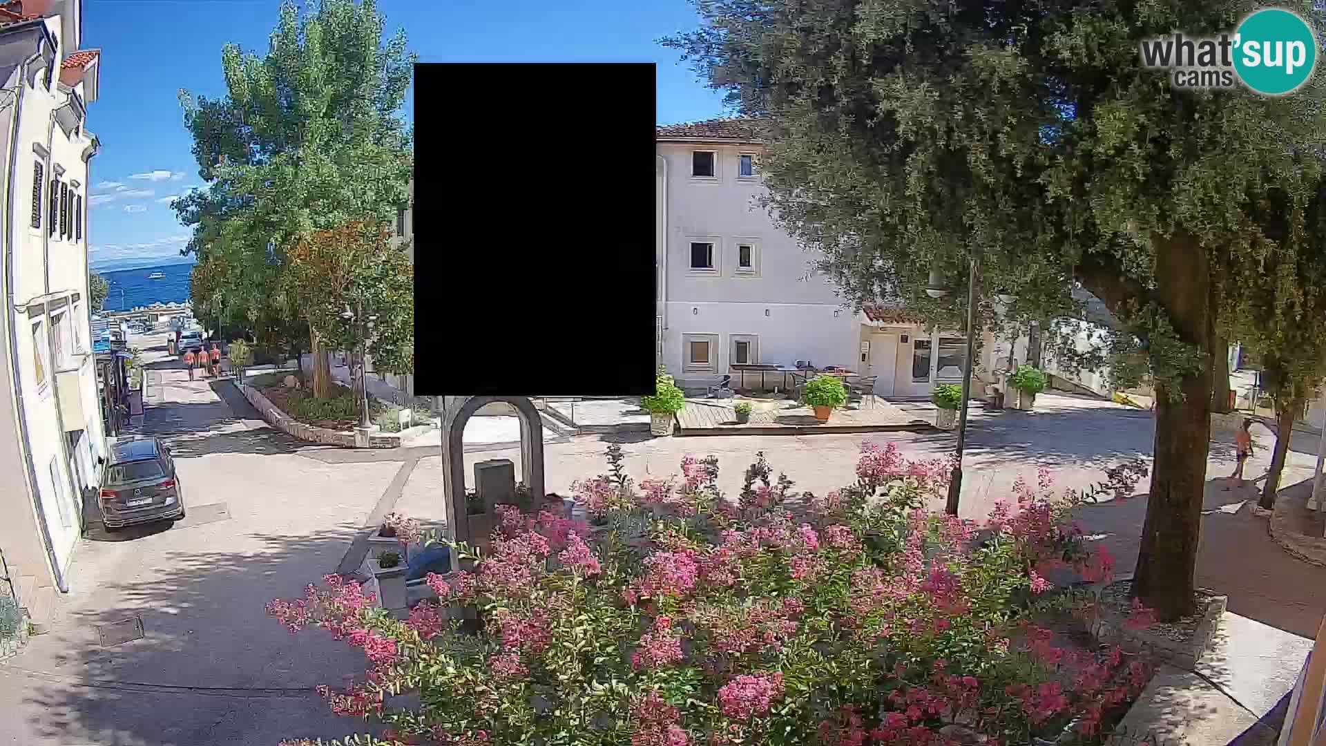 Webcam Centre de Mošćenička Draga – Vue en direct du centre-ville