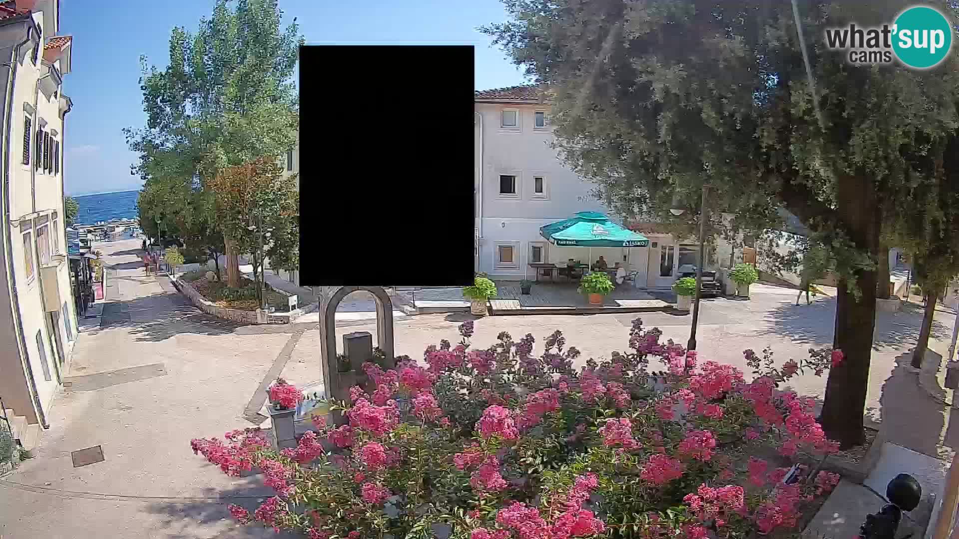 Webcam centre de Mošćenička Draga – Vue en direct du centre-ville