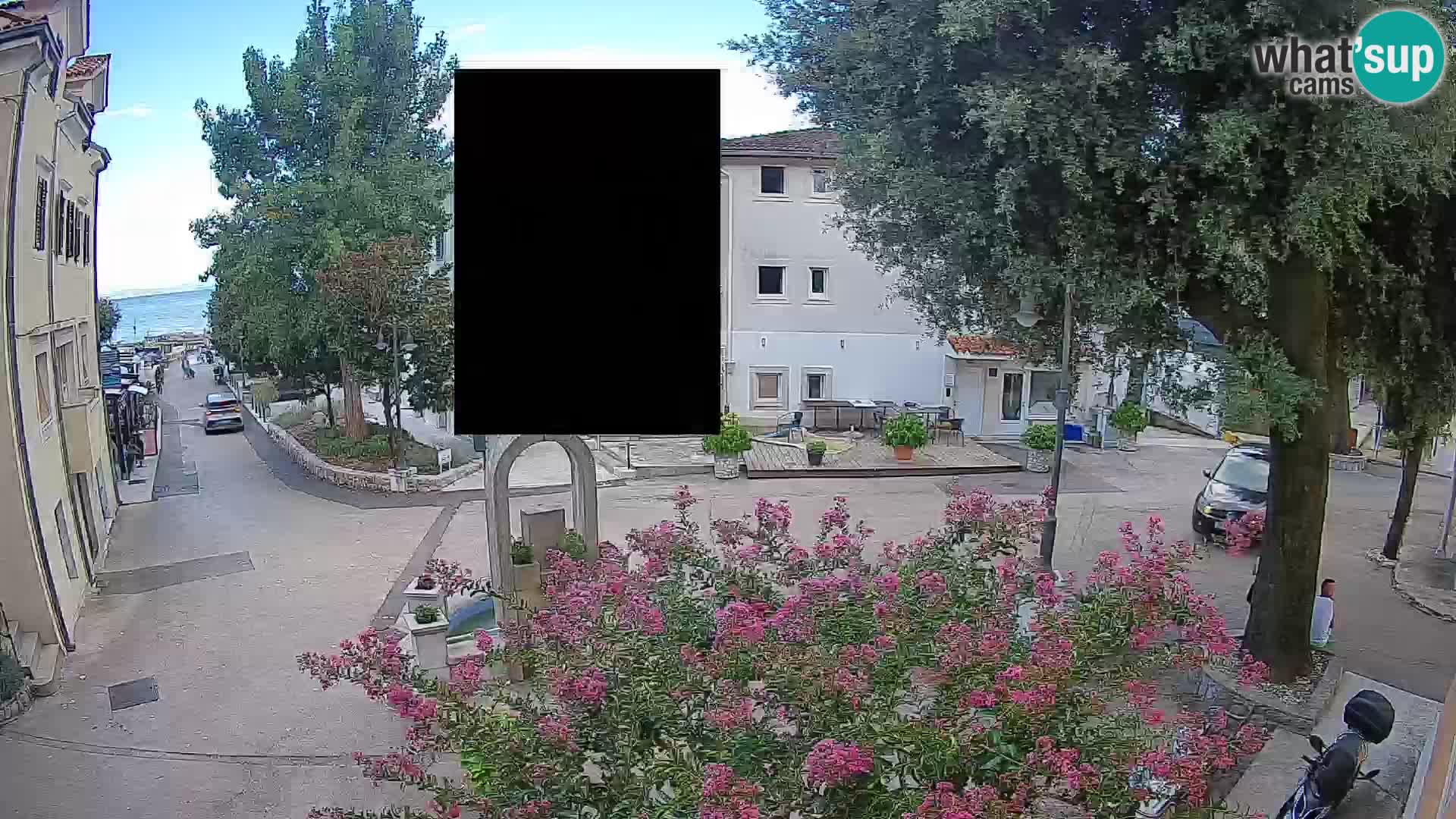 Webcam Centre de Mošćenička Draga – Vue en direct du centre-ville