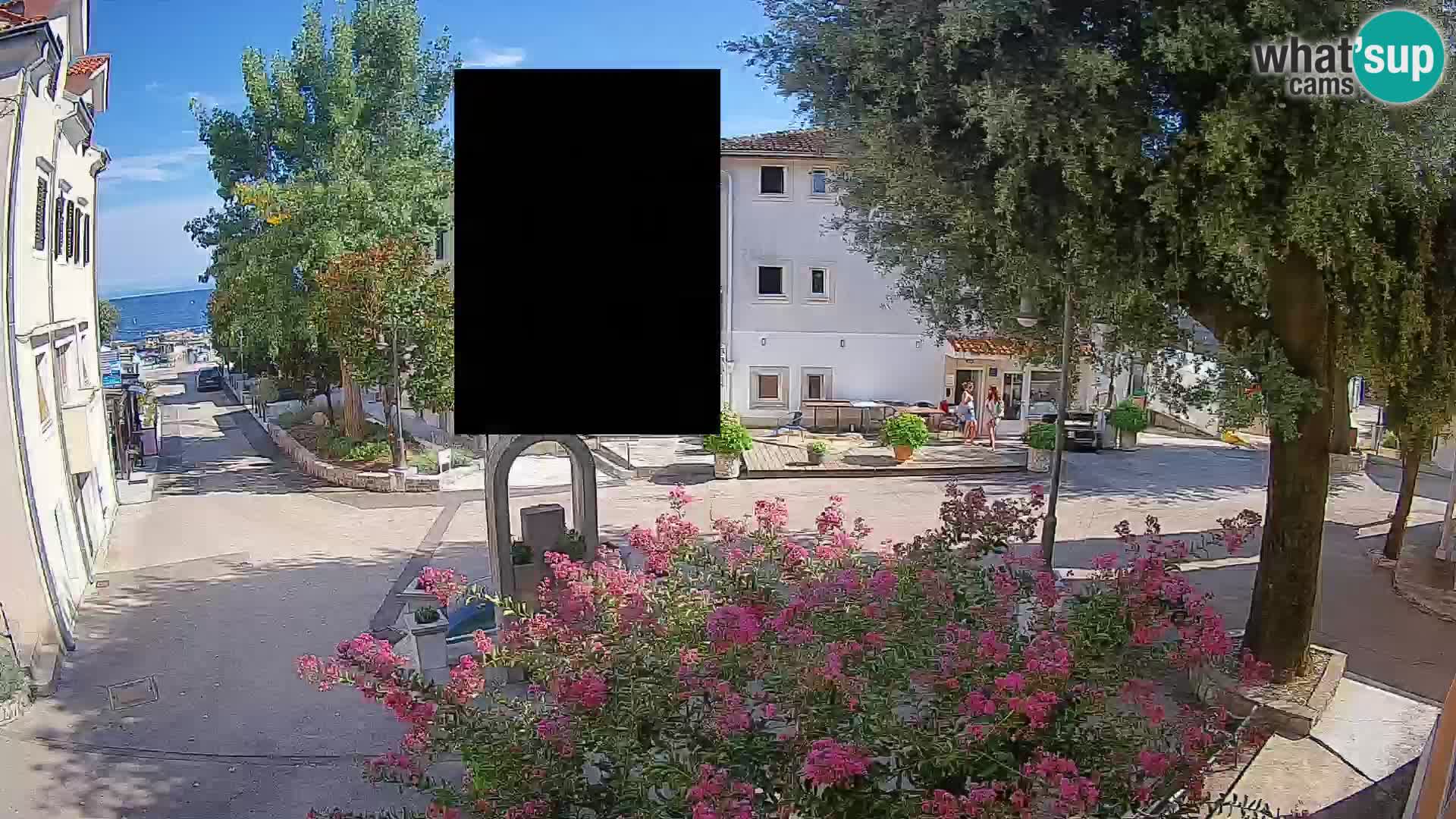 Webcam centre de Mošćenička Draga – Vue en direct du centre-ville