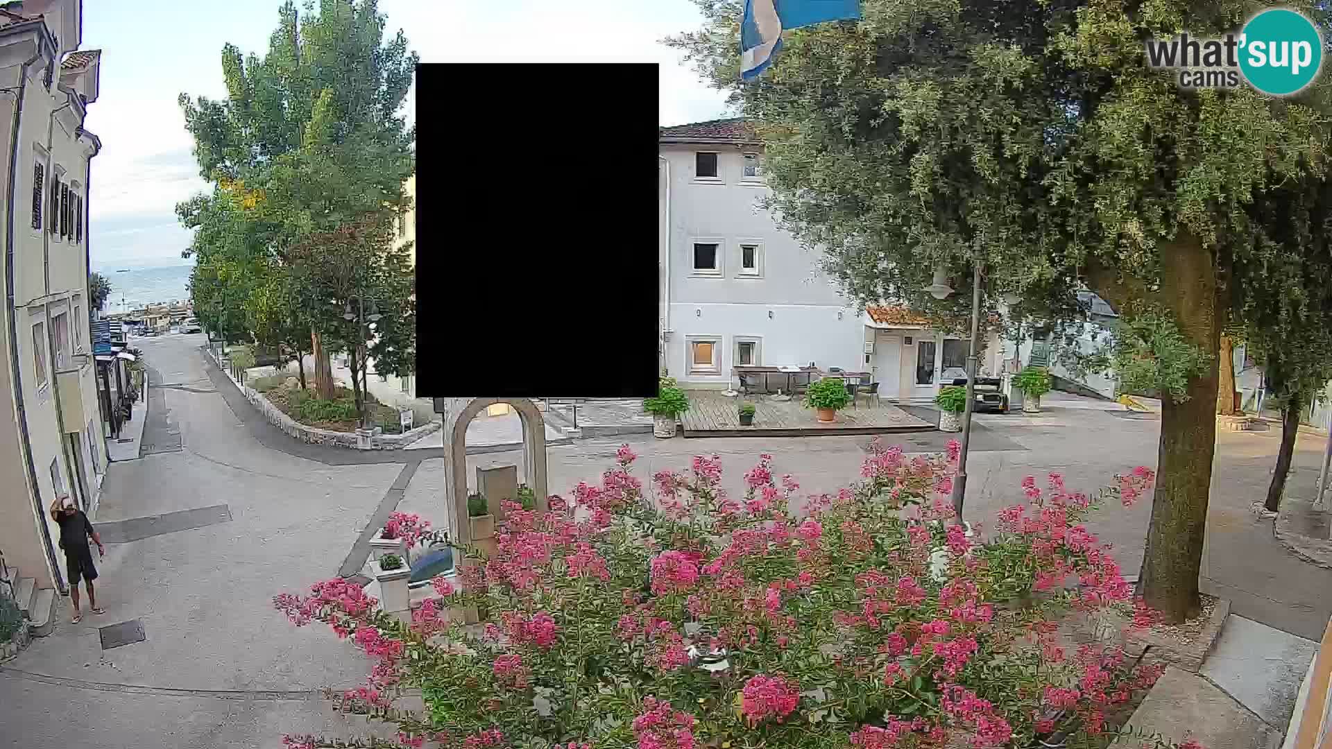 Webcam Mošćenička Draga Zentrum – Liveblick auf das Ortszentrum