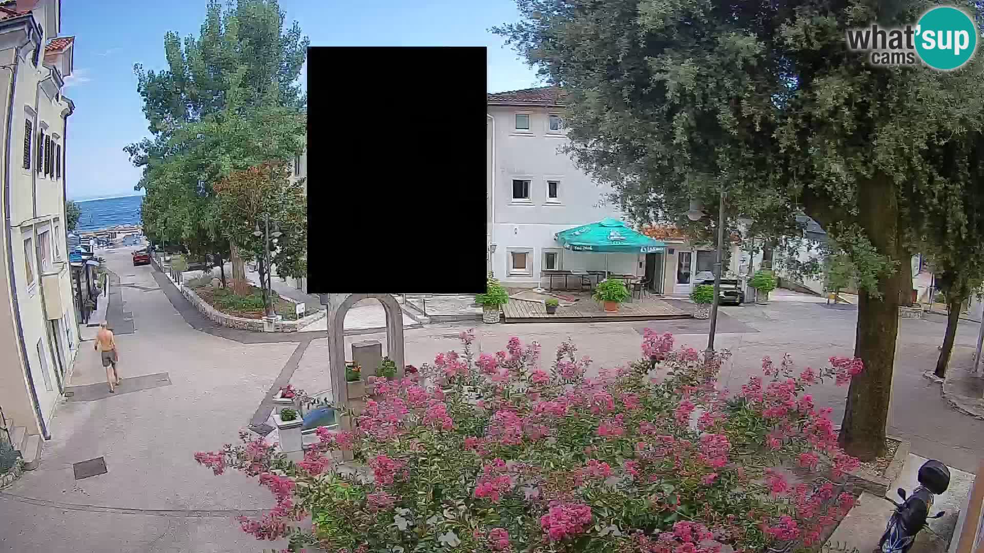 Webcam centre de Mošćenička Draga – Vue en direct du centre-ville