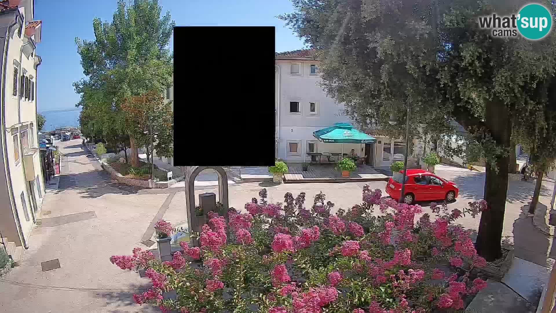 Webcam Centre de Mošćenička Draga – Vue en direct du centre-ville
