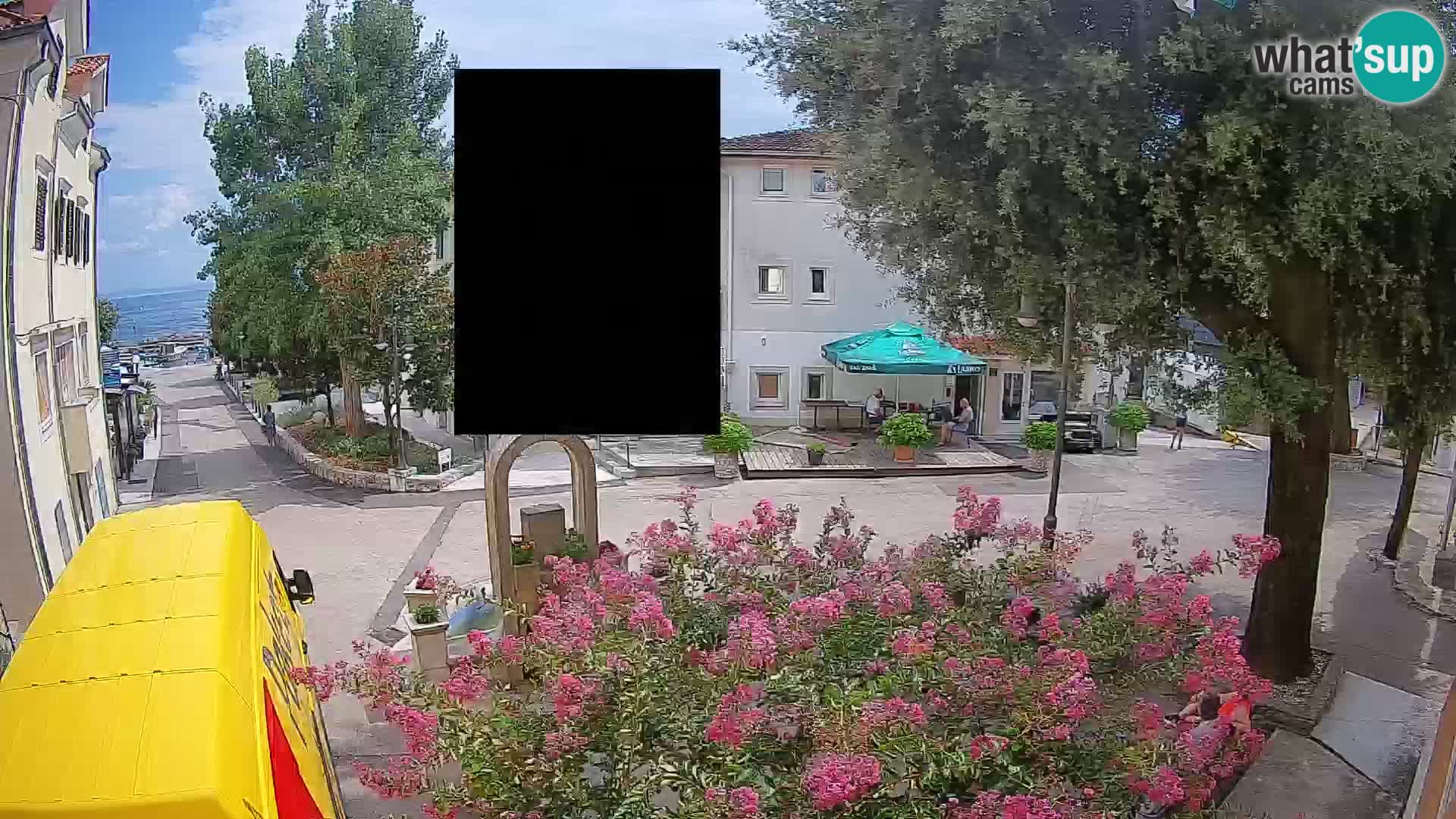 Webcam Mošćenička Draga Zentrum – Liveblick auf das Ortszentrum