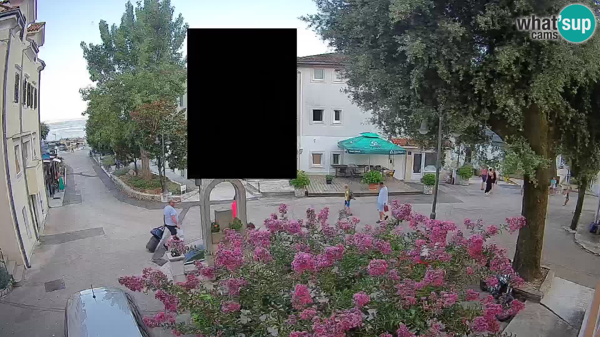 Webcam Mošćenička Draga Center – Live View of the Town Center