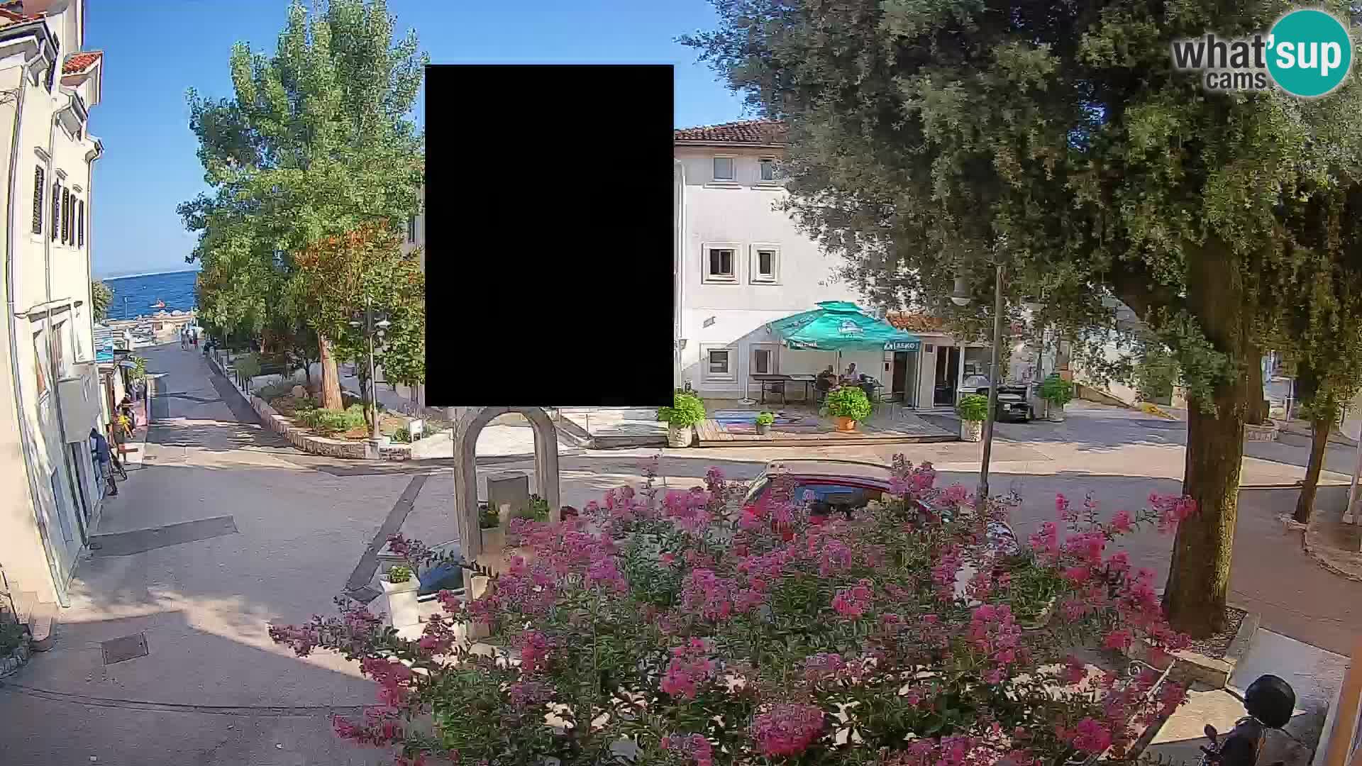 Webcam Mošćenička Draga Center – Live View of the Town Center