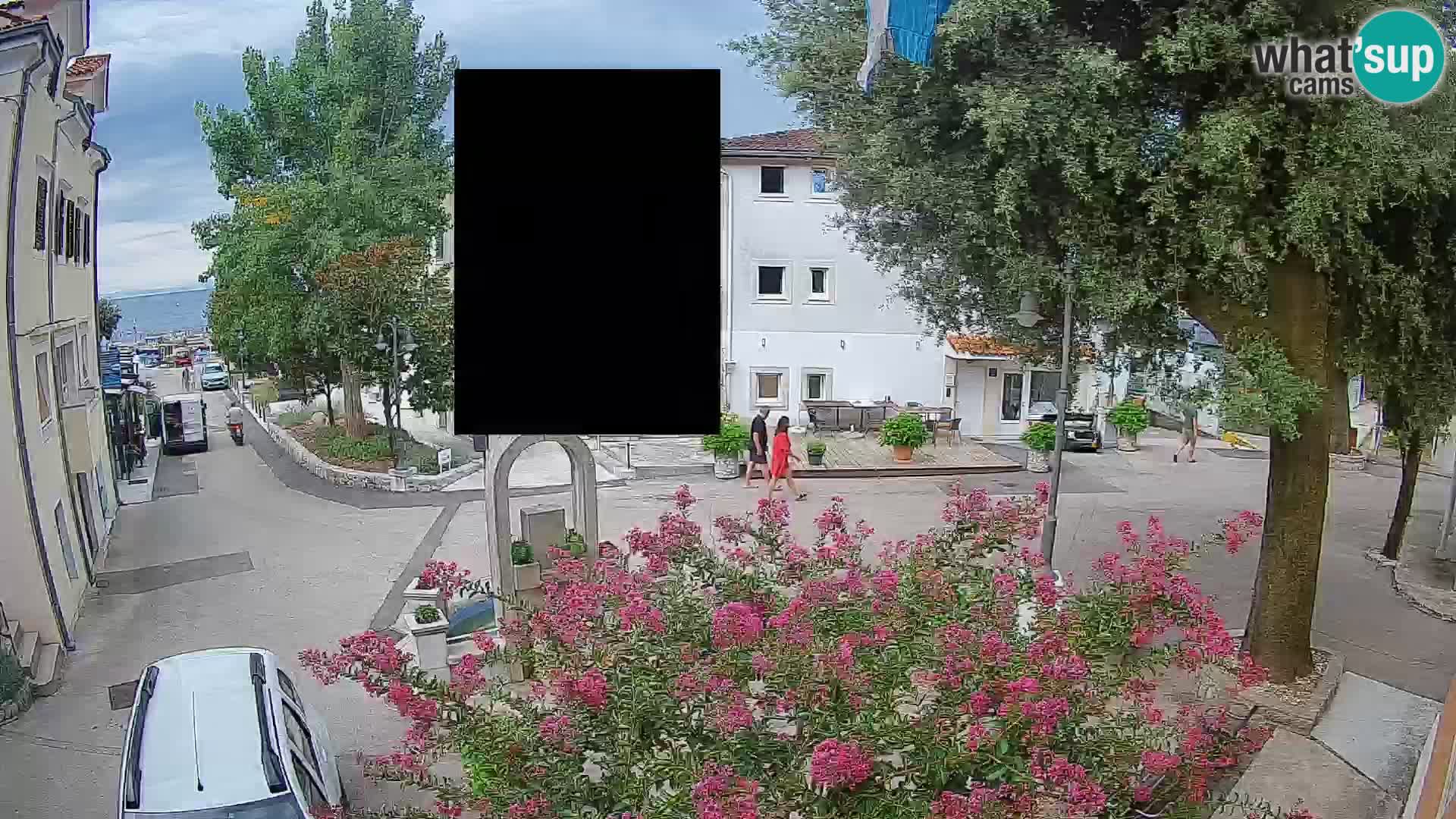 Webcam Mošćenička Draga Zentrum – Liveblick auf das Ortszentrum