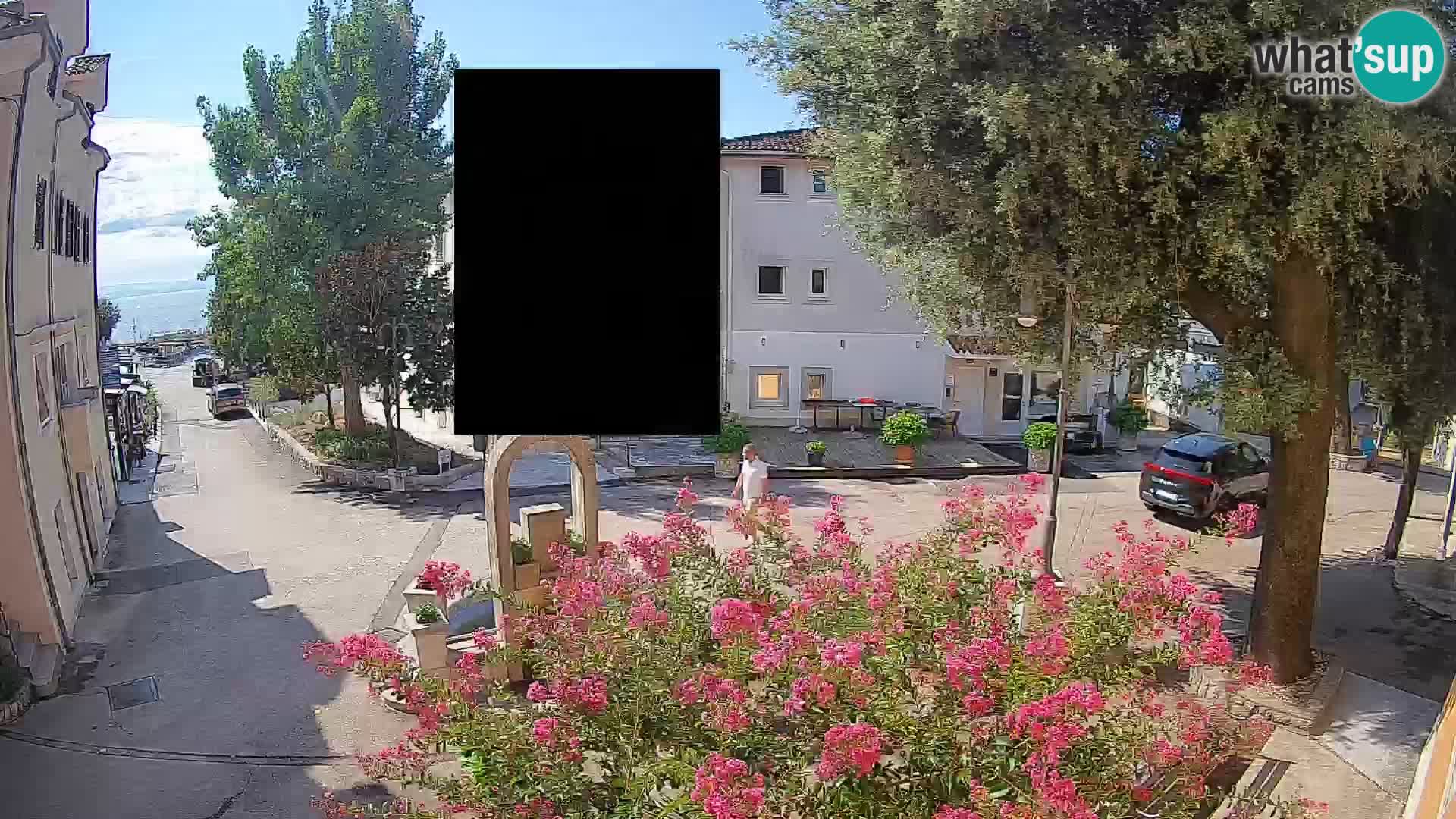 Webcam centre de Mošćenička Draga – Vue en direct du centre-ville