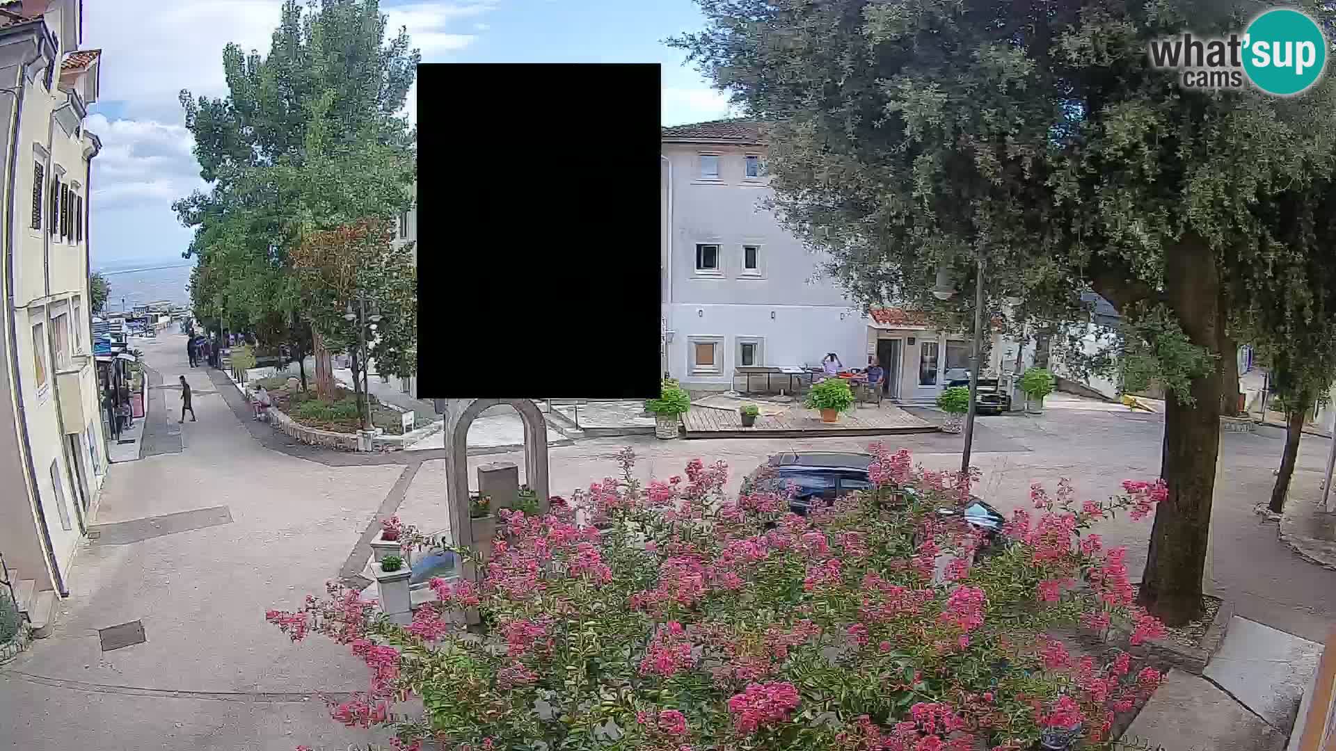 Webcam Mošćenička Draga Zentrum – Liveblick auf das Ortszentrum