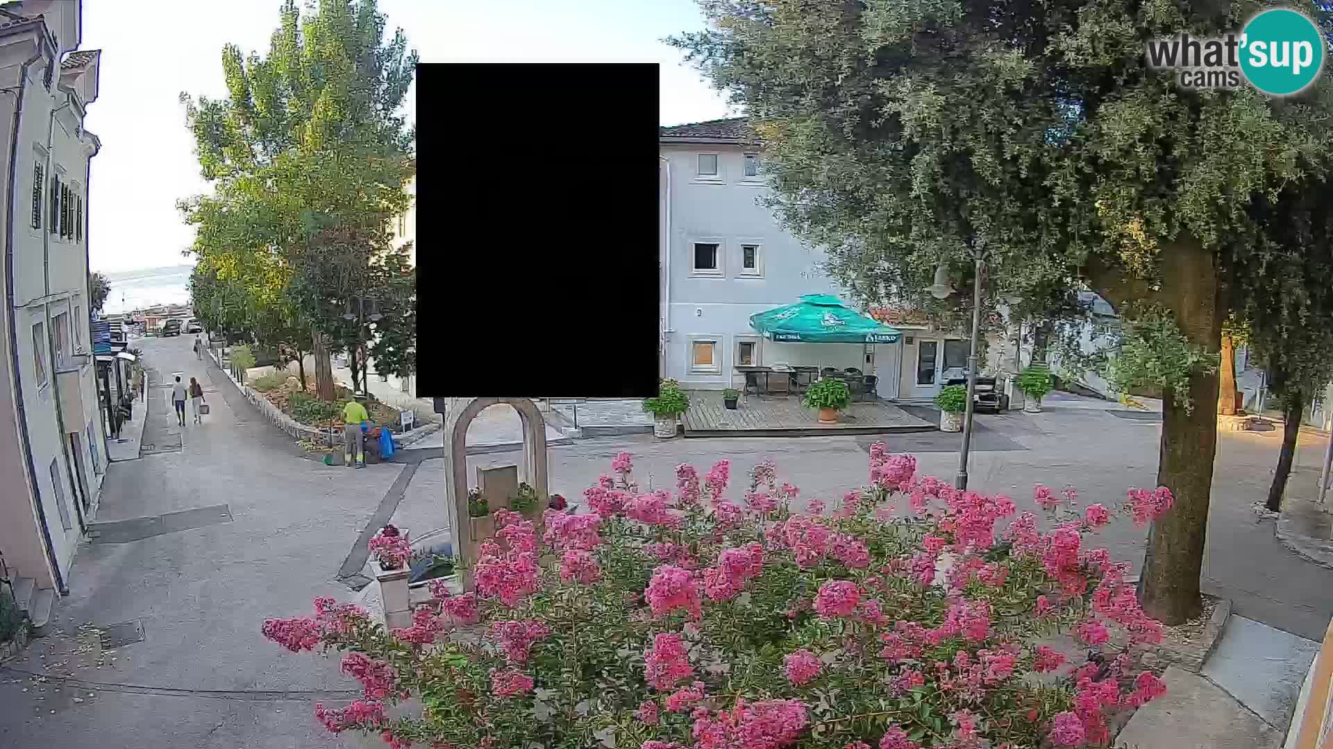 Webcam Mošćenička Draga Center – Live View of the Town Center