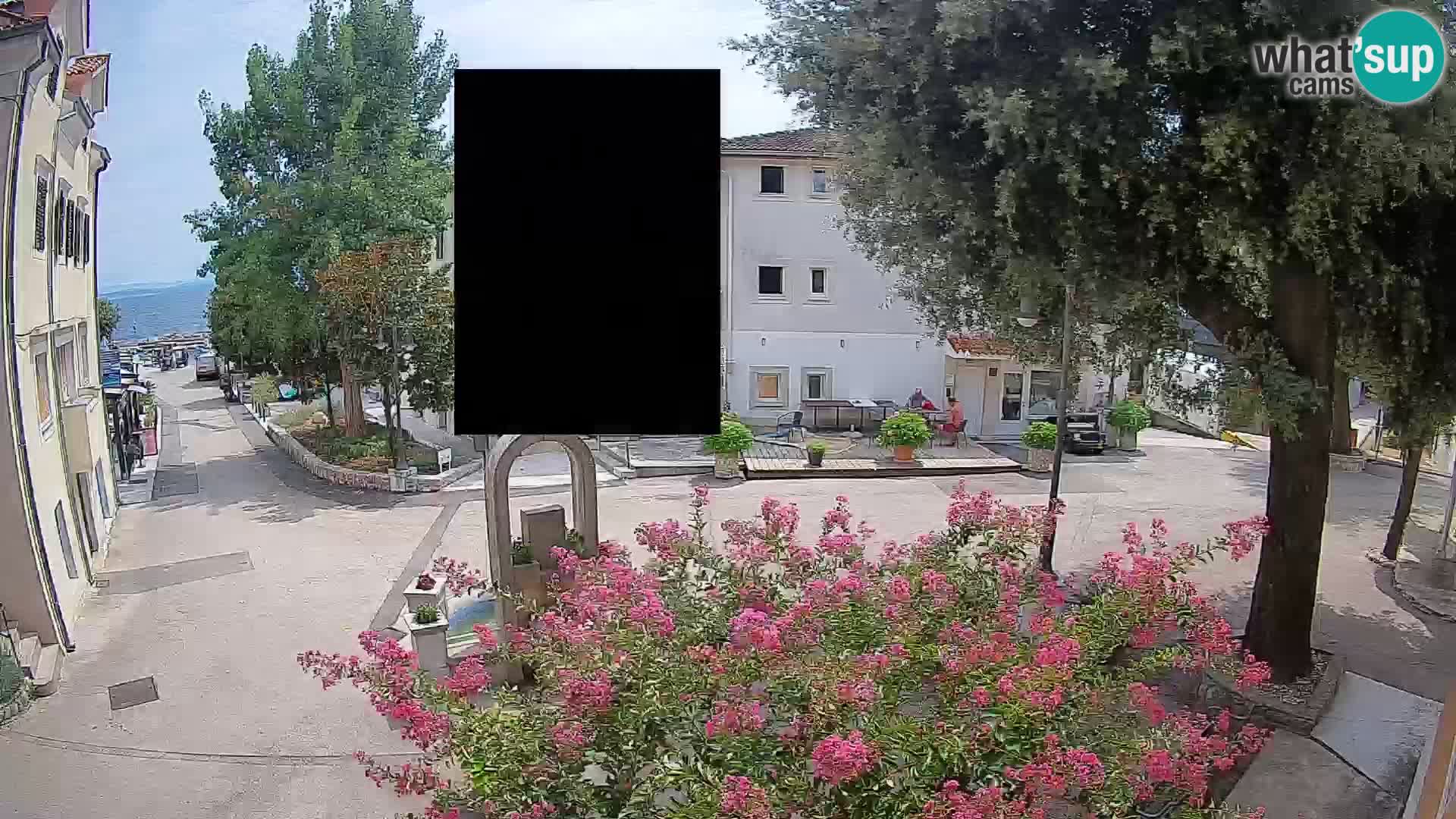 Webcam Centro Draga di Moschiena – Vista live sul centro