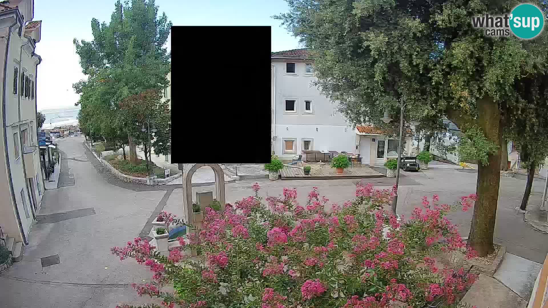 Webcam centre de Mošćenička Draga – Vue en direct du centre-ville