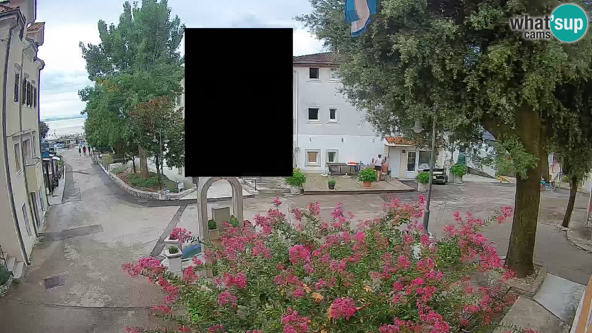 Webcam Centro Draga di Moschiena – Vista live sul centro