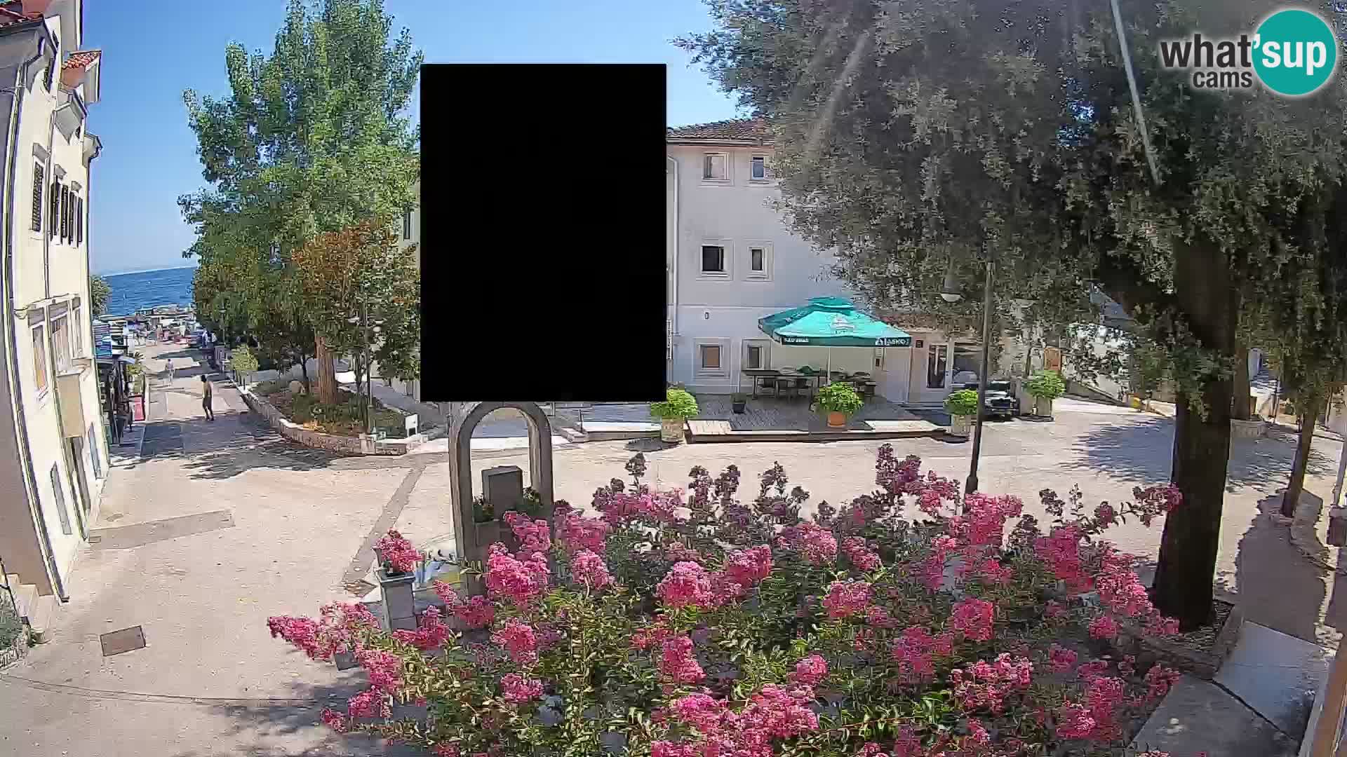 Webcam Mošćenička Draga Zentrum – Liveblick auf das Ortszentrum