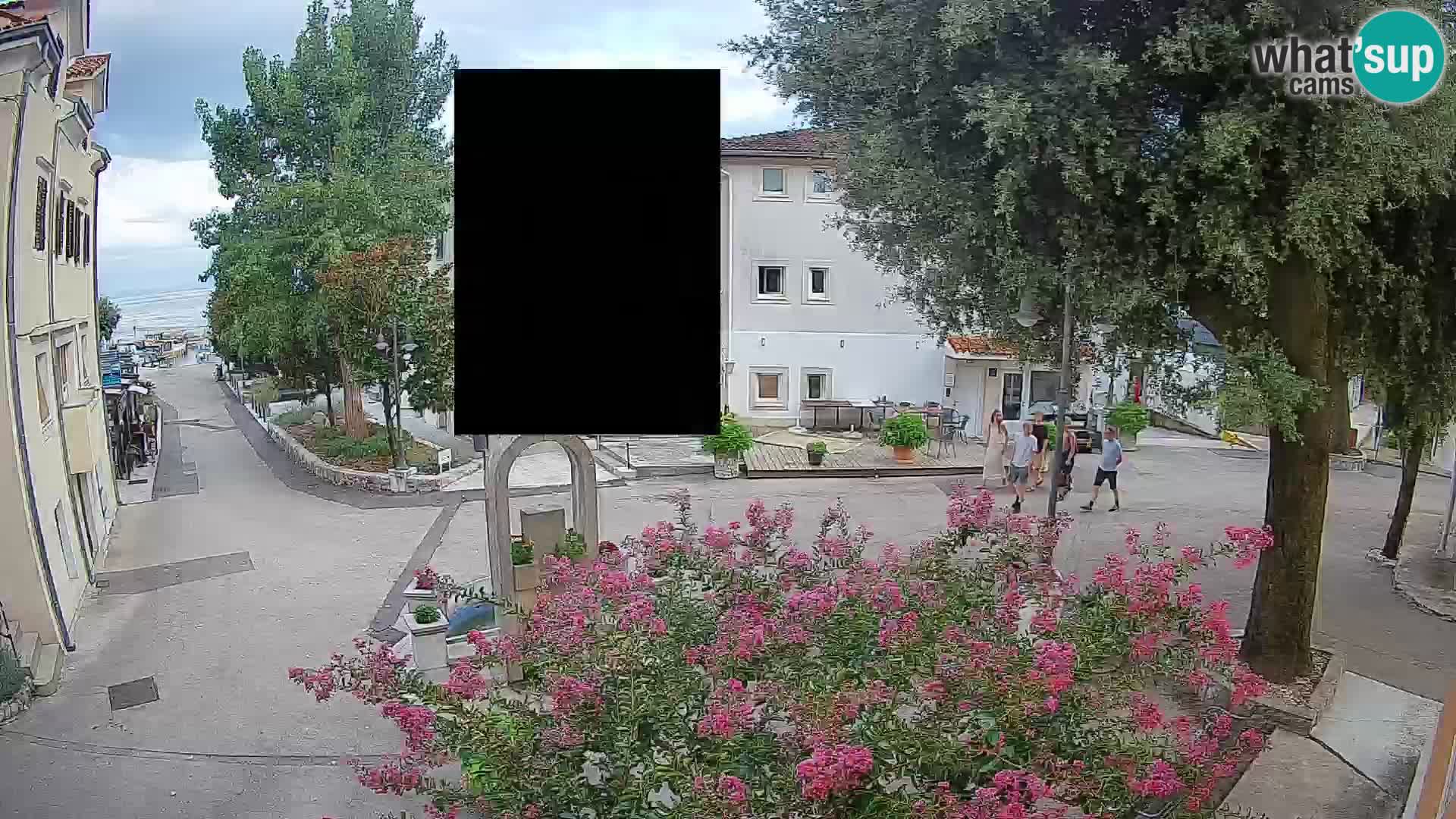 Webcam Mošćenička Draga Zentrum – Liveblick auf das Ortszentrum