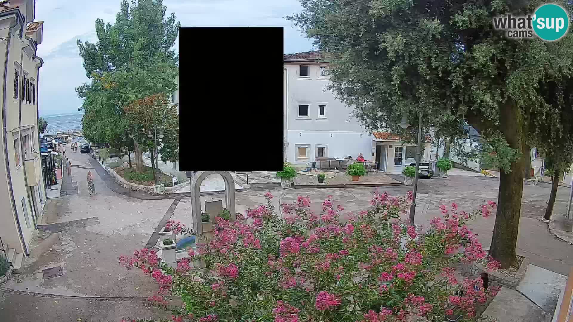 Webcam centre de Mošćenička Draga – Vue en direct du centre-ville