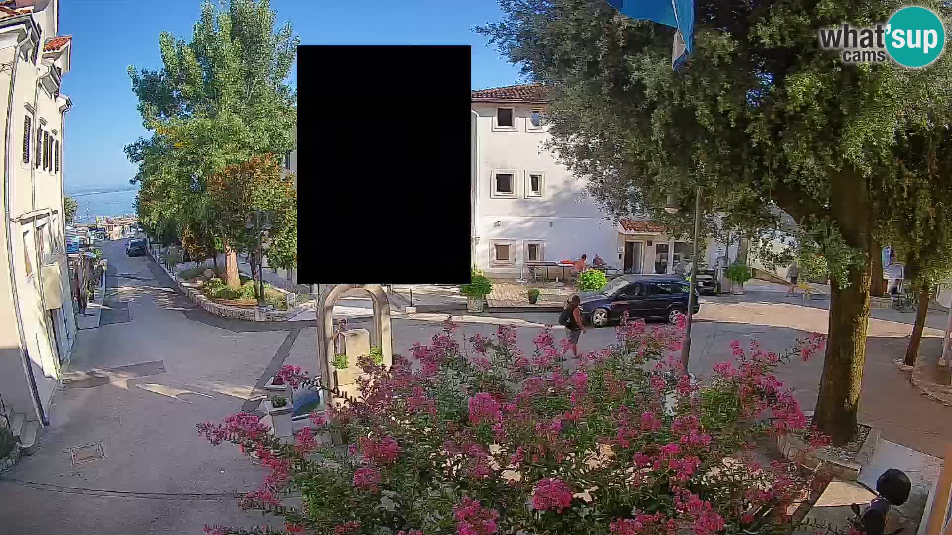 Webcam centre de Mošćenička Draga – Vue en direct du centre-ville
