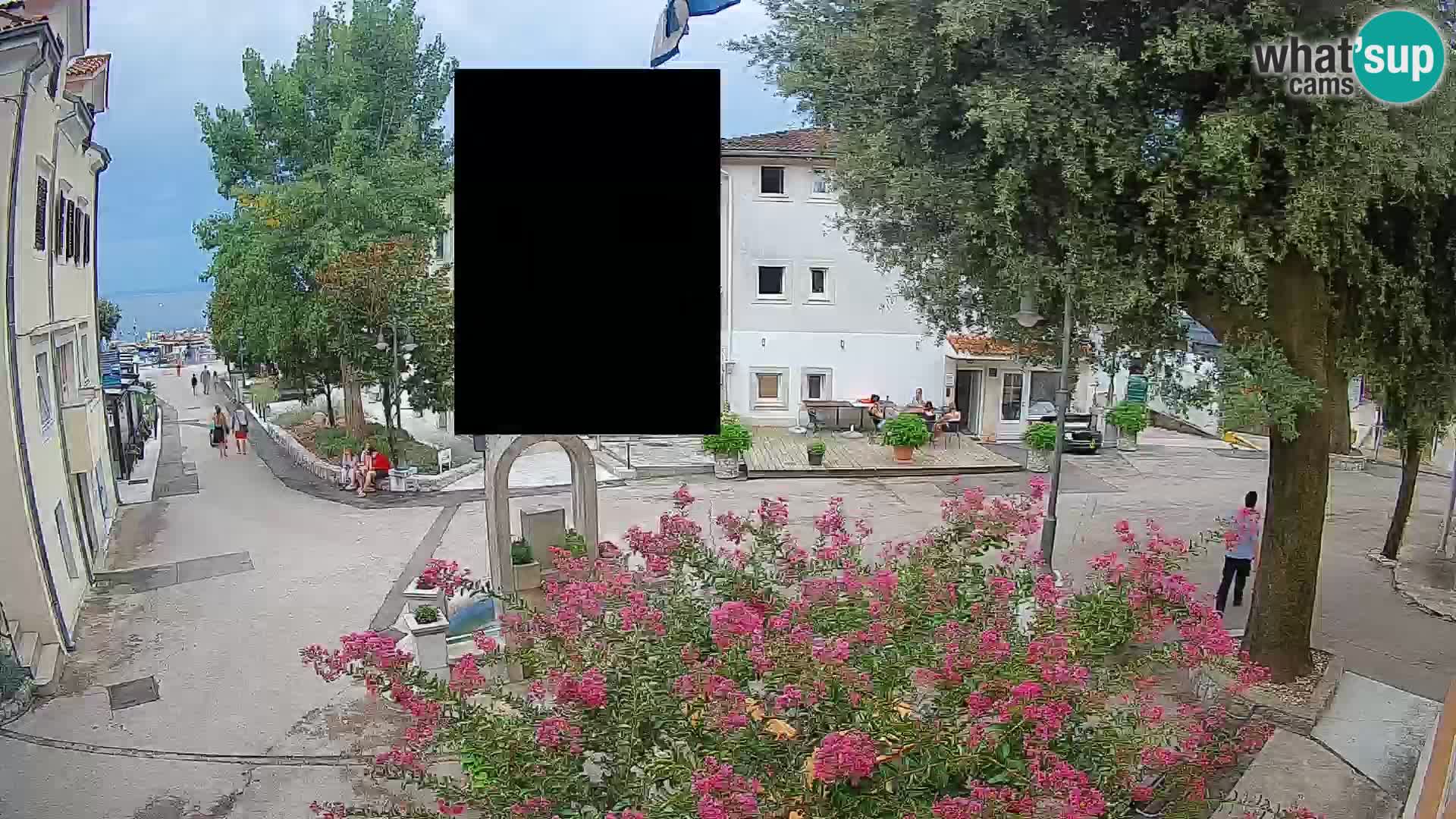 Webcam Centre de Mošćenička Draga – Vue en direct du centre-ville