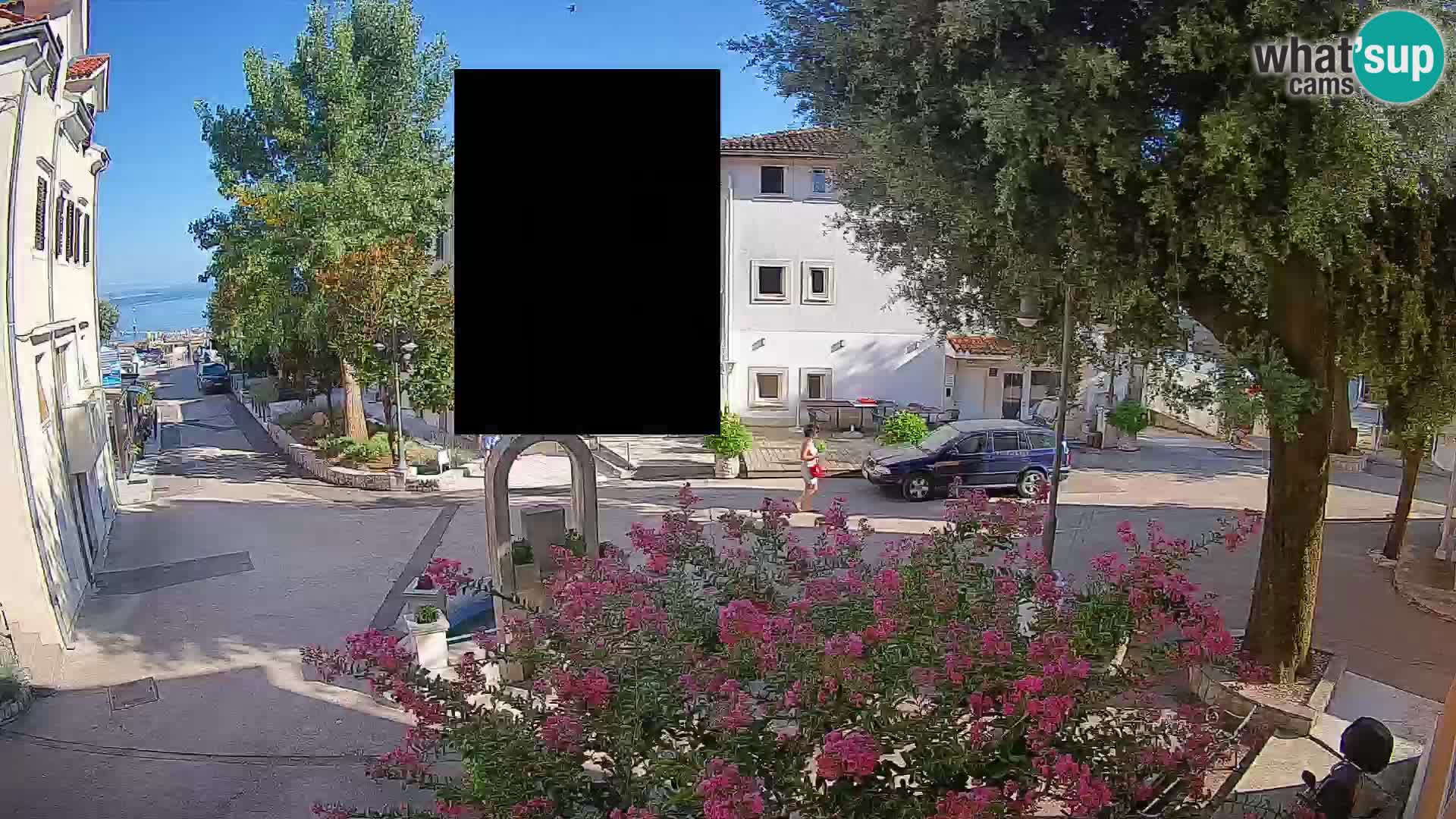 Webcam centre de Mošćenička Draga – Vue en direct du centre-ville