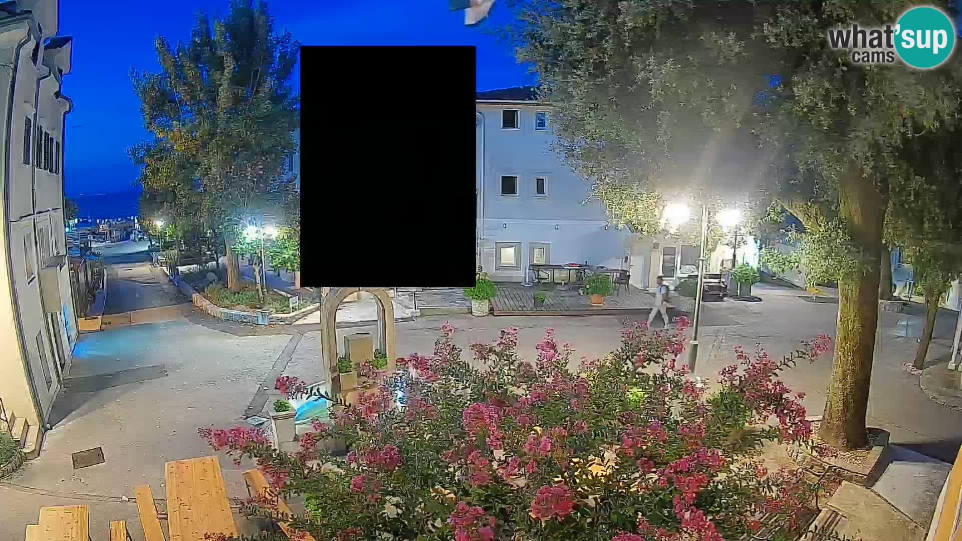 Webcam Mošćenička Draga Center – Live View of the Town Center