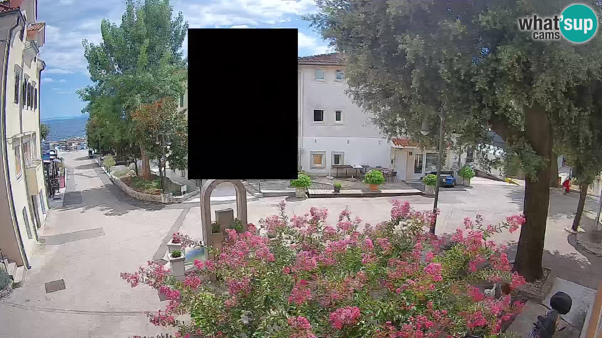 Webcam Mošćenička Draga Zentrum – Liveblick auf das Ortszentrum