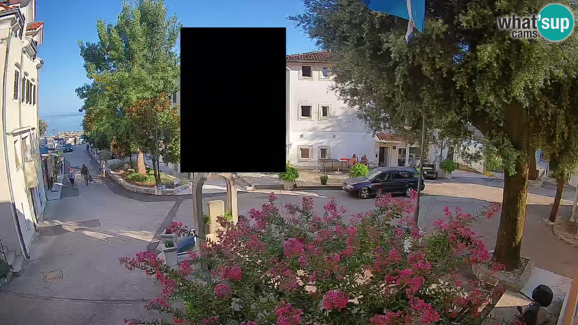 Webcam Mošćenička Draga Zentrum – Liveblick auf das Ortszentrum