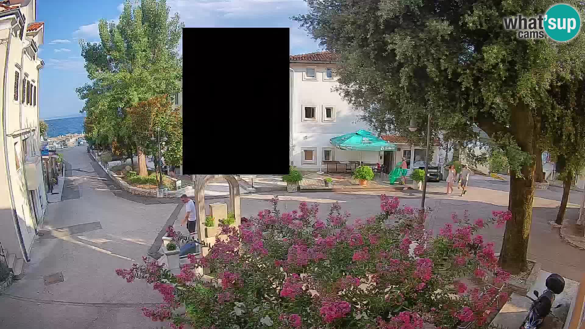 Web kamera centar Mošćeničke Drage – Pogled uživo
