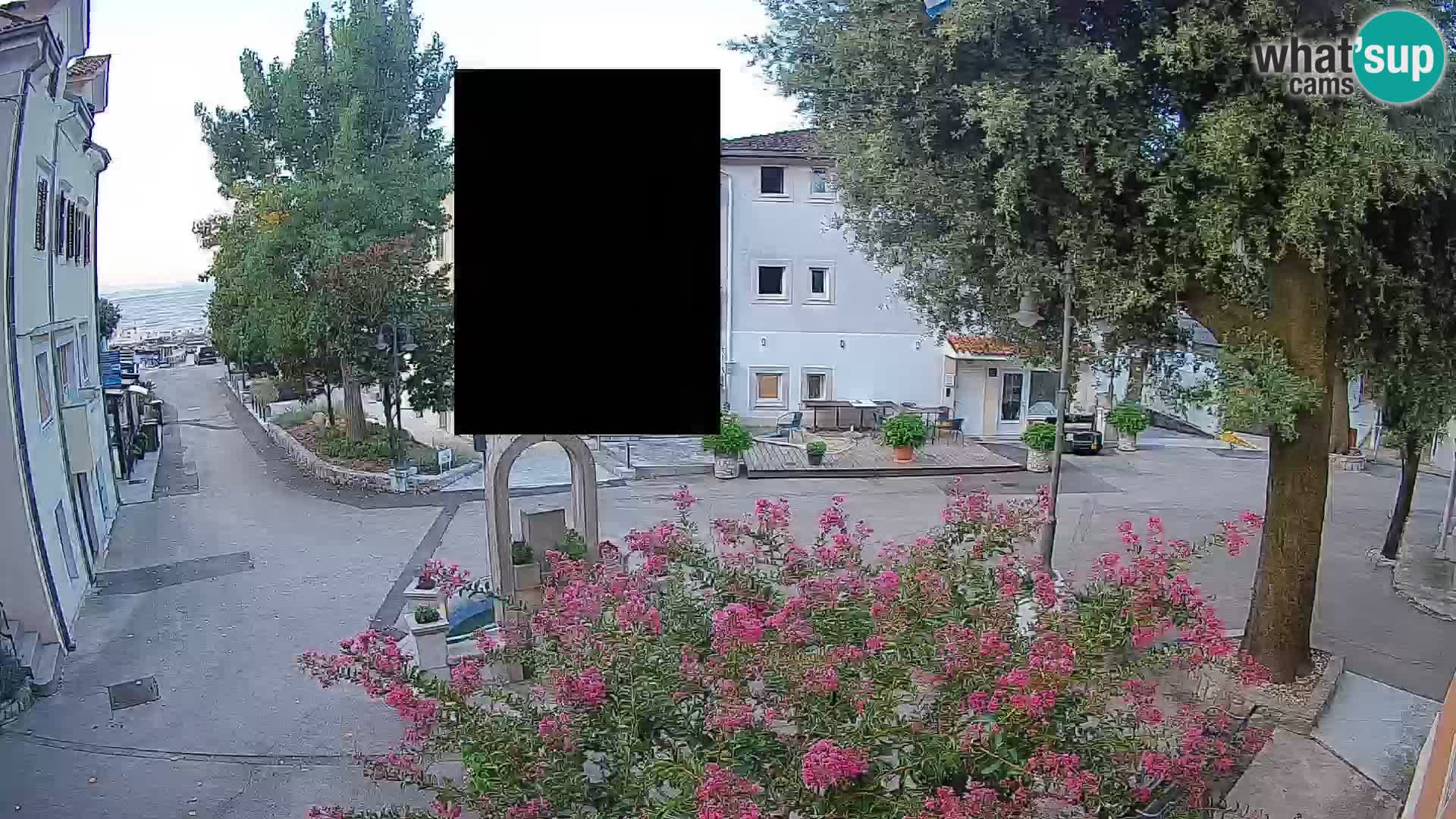 Webcam centre de Mošćenička Draga – Vue en direct du centre-ville
